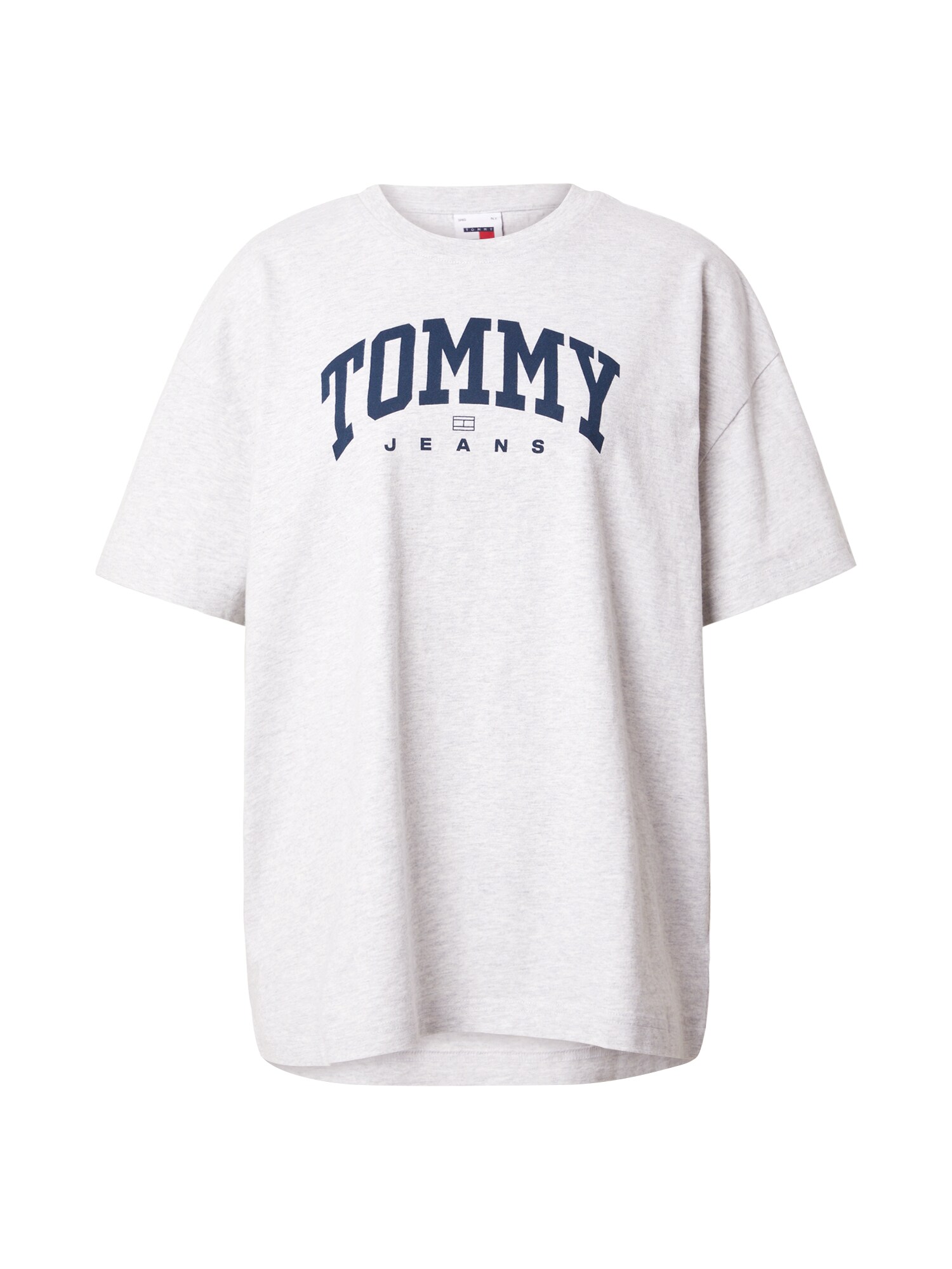 Tommy Jeans Oversize tričko 'VARSITY 1'  námornícka modrá / svetlosivá
