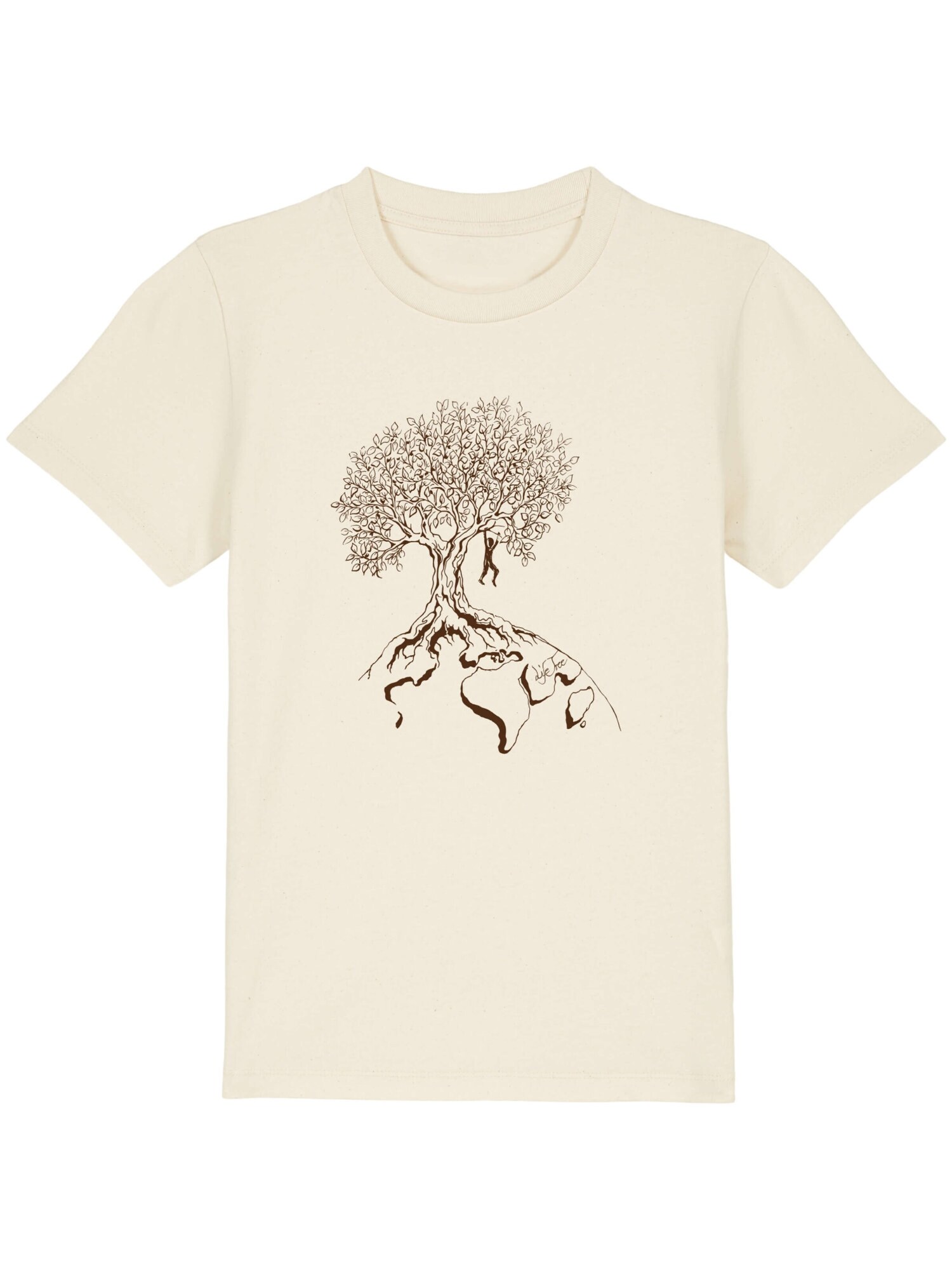 Life-Tree Majica 'Kids Unisex Hanging On' bijela