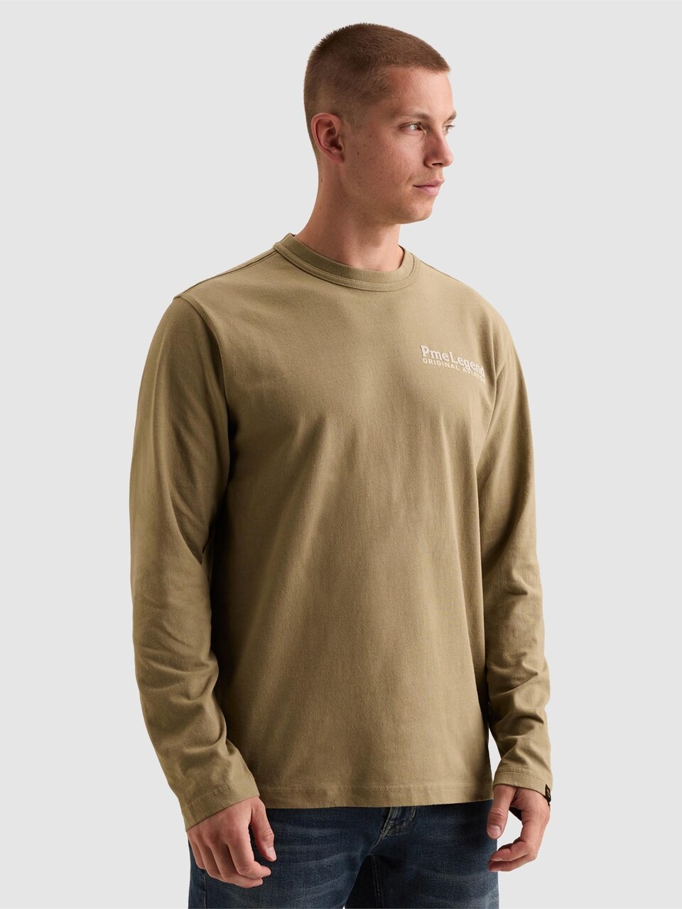 T-shirt 'Relaxed fit T-shirt with long sleeves and back artwork'