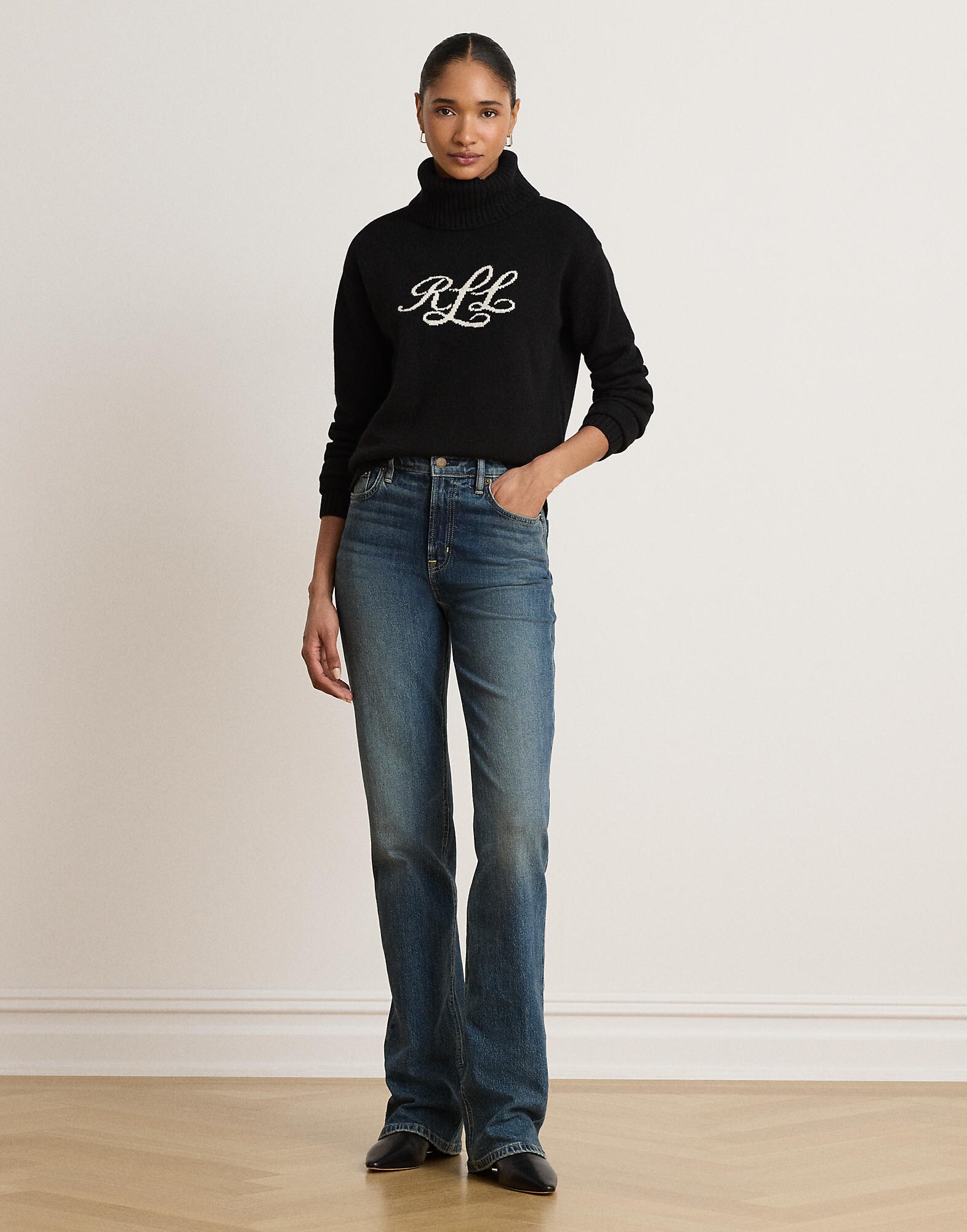 Lauren Ralph Lauren Jersey negro / blanco – imagen 4