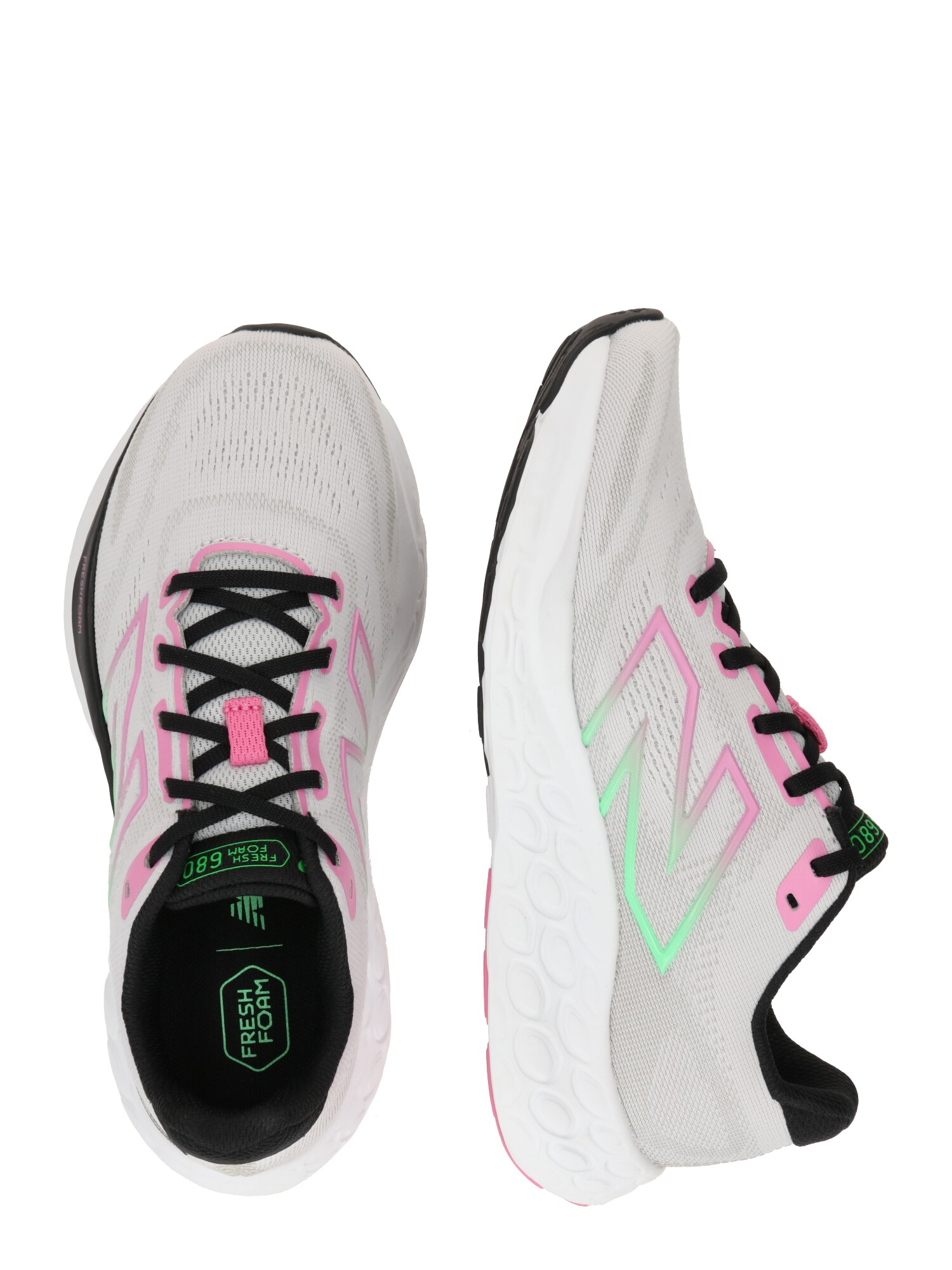 new balance Futócipők '680'  világosszürke / neonzöld / rózsaszín / fekete termék 2. képe