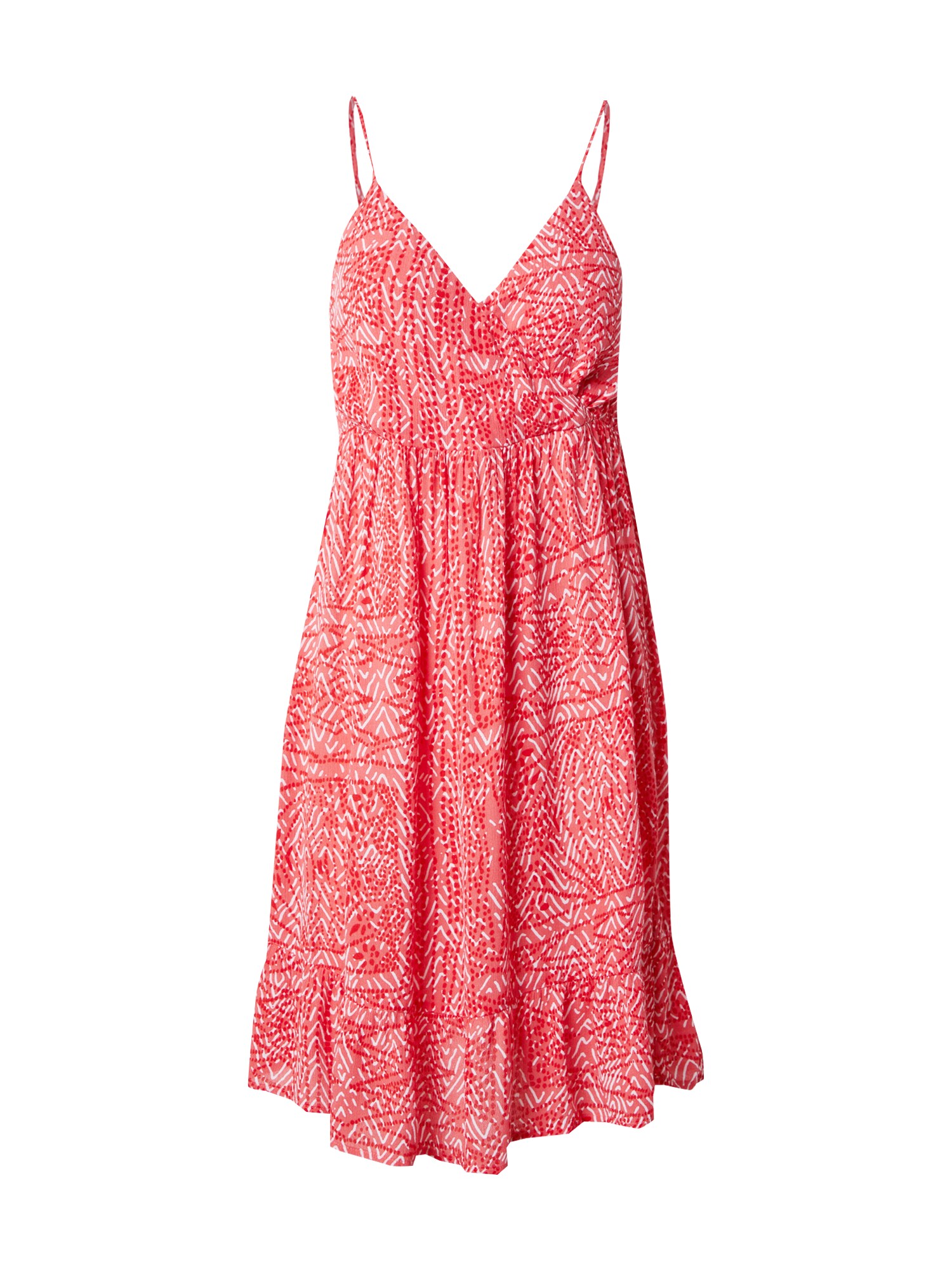 VERO MODA Letné šaty 'VMMENNY'  krvavo červená / svetločervená / biela