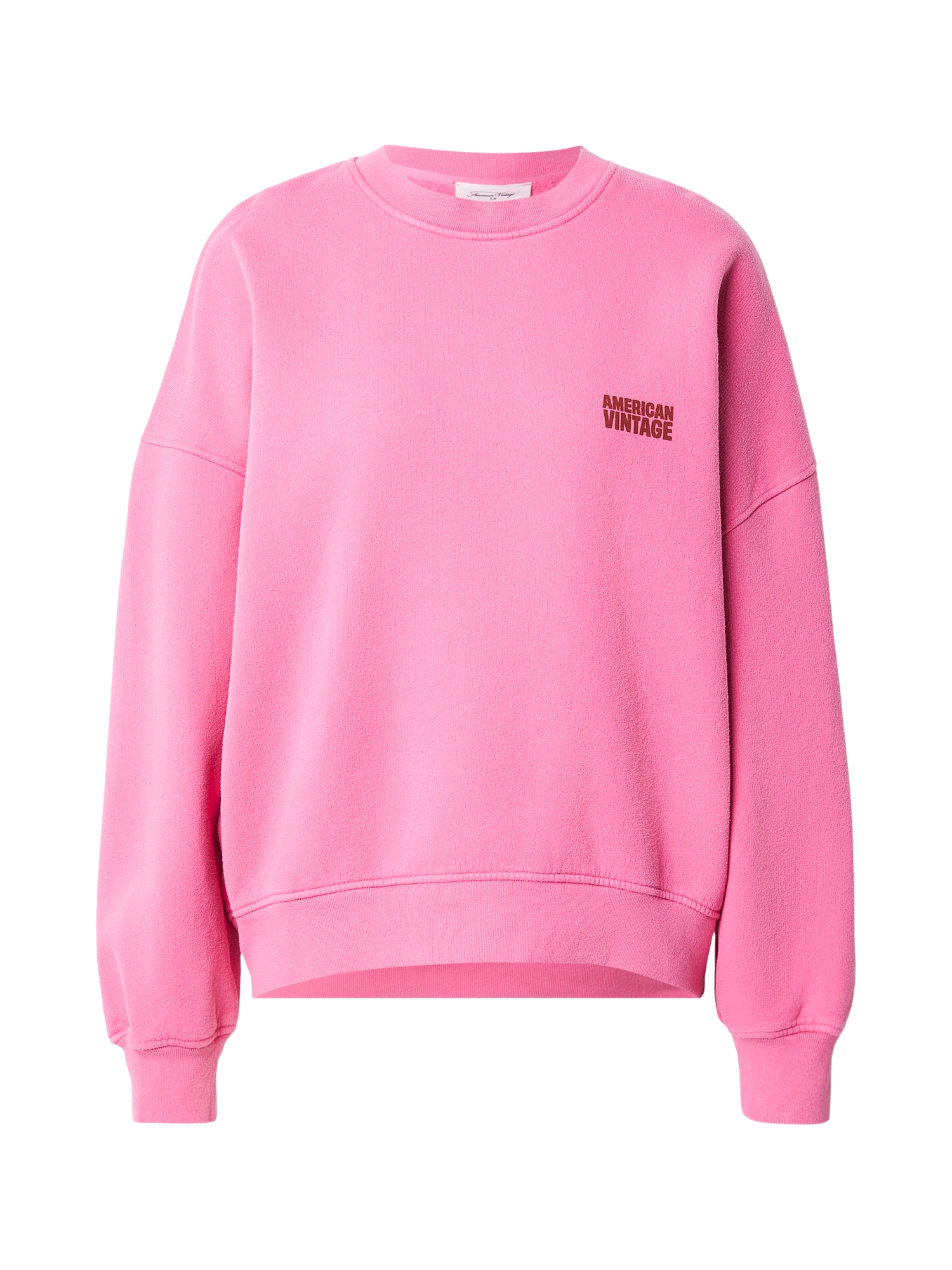 AMERICAN VINTAGE Bluză de molton PLIZZY  roz deschis