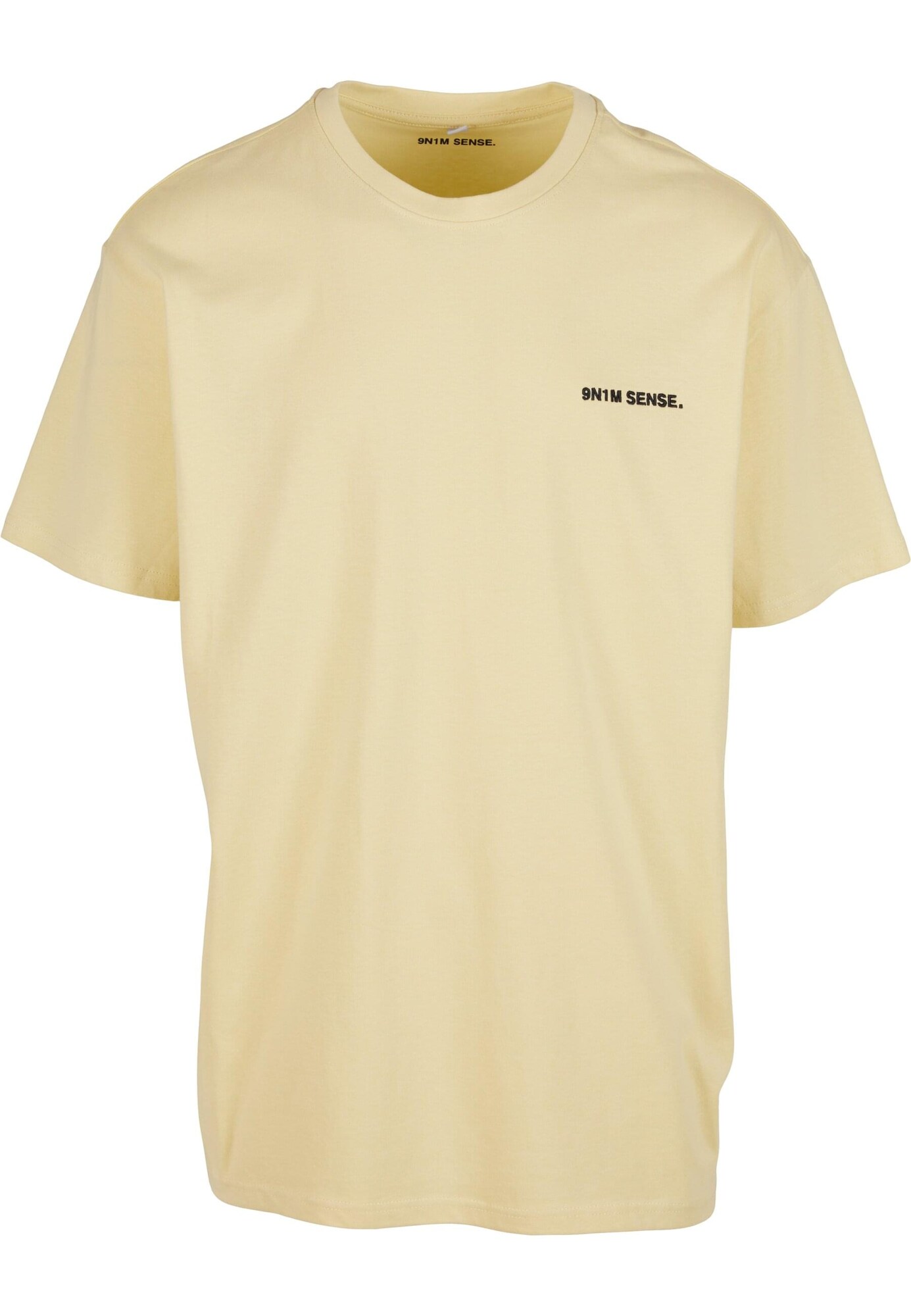 9N1M SENSE Tricou Essentials  galben pastel / negru