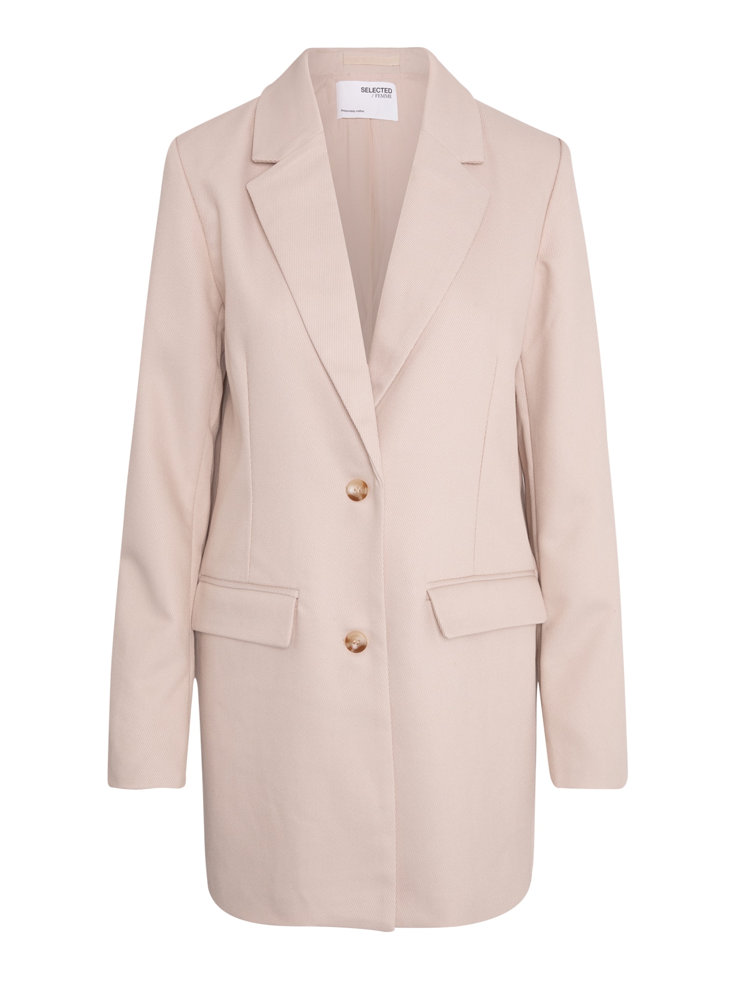 Selected Femme Tall Blazer 'SVALE'  nude