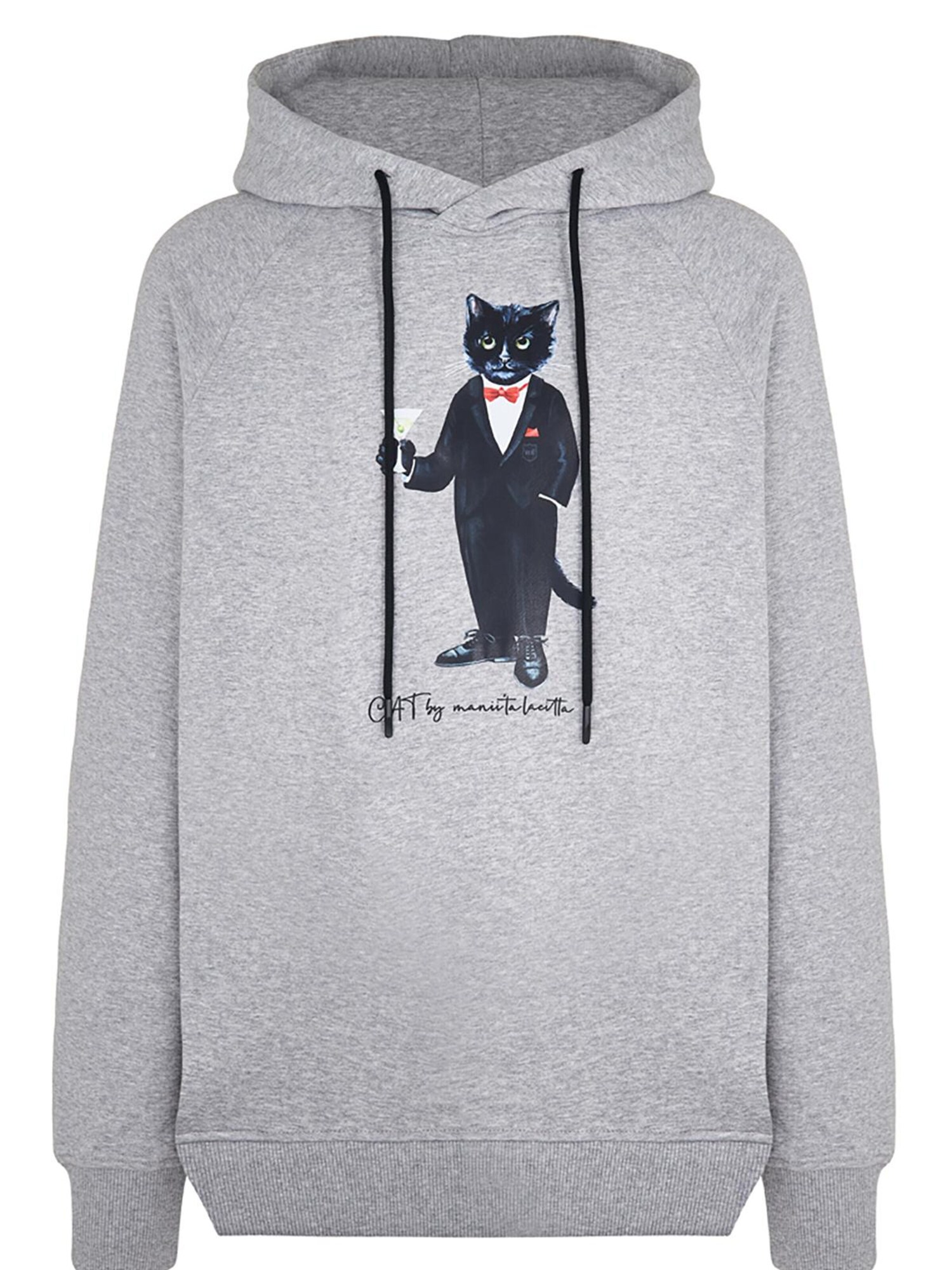 Cat e Lolette Felpa 'Dandy Cat'  grigio