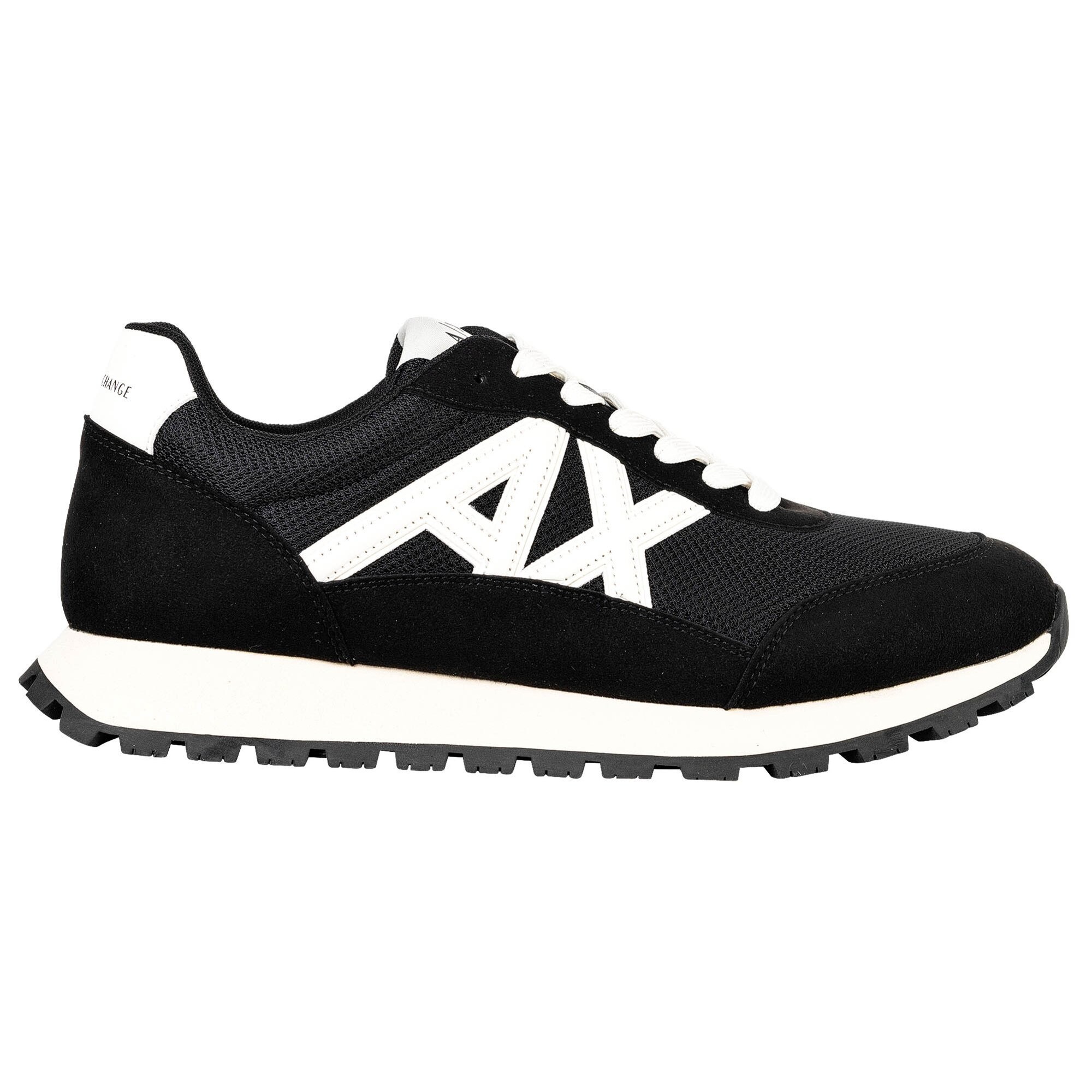 ARMANI EXCHANGE Sneaker low  negru / alb