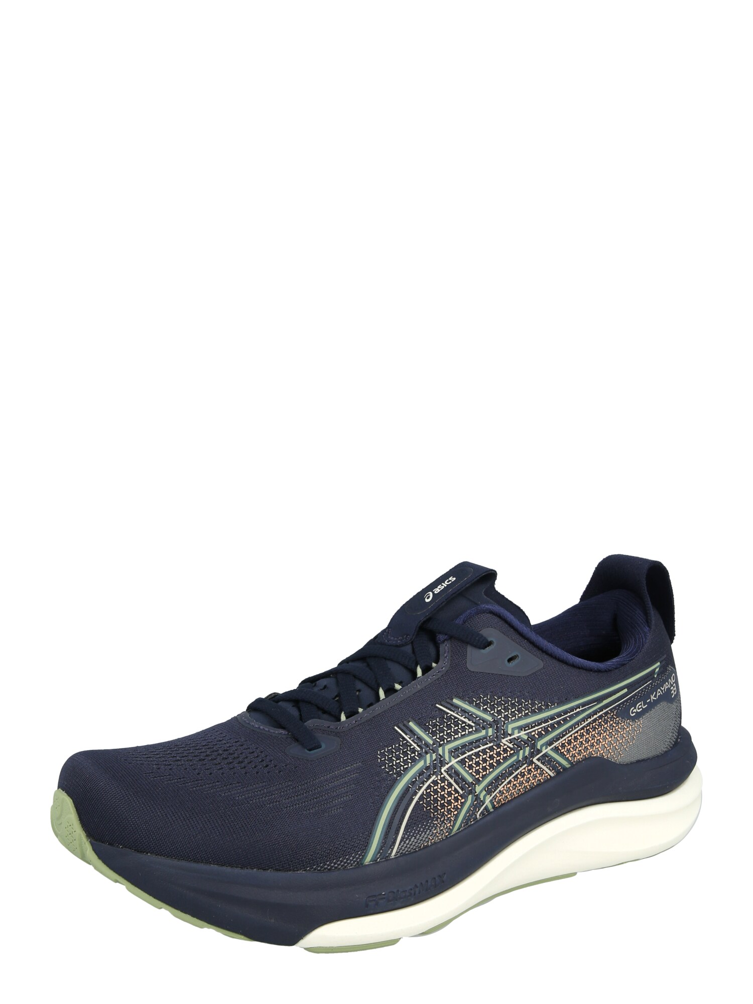 ASICS Bežecká obuv 'Gel-Kayano 33'  námornícka modrá / pastelovo zelená / svetlooranžová