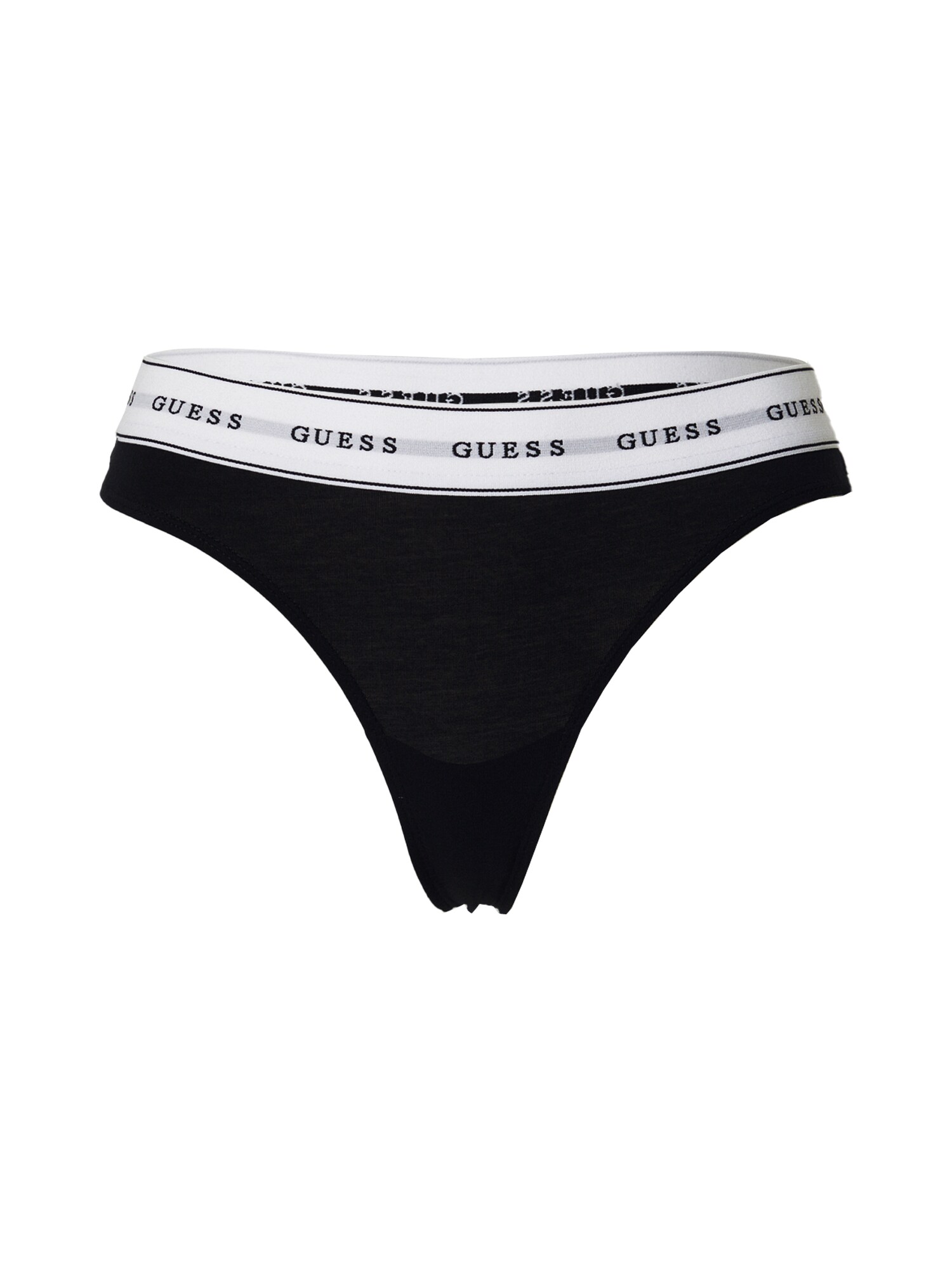 GUESS Tanga  negru / alb