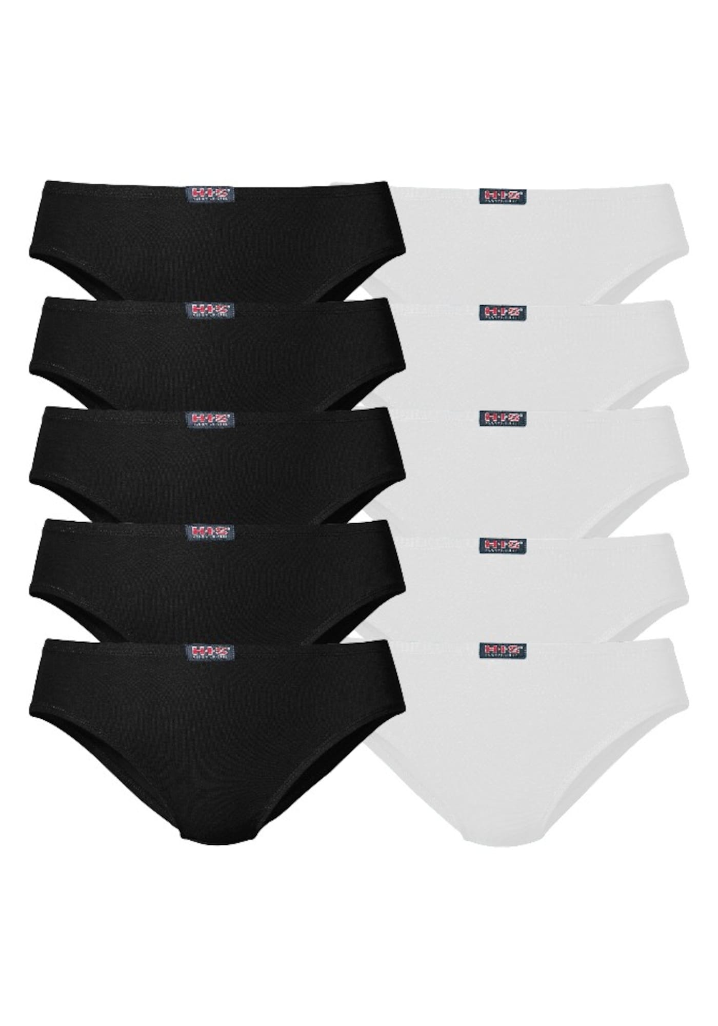 H.I.S Slip  negru / alb