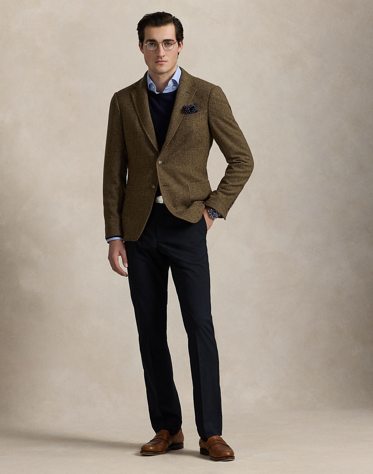 Polo Ralph Lauren Pantalón de pinzas  navy – imagen 4