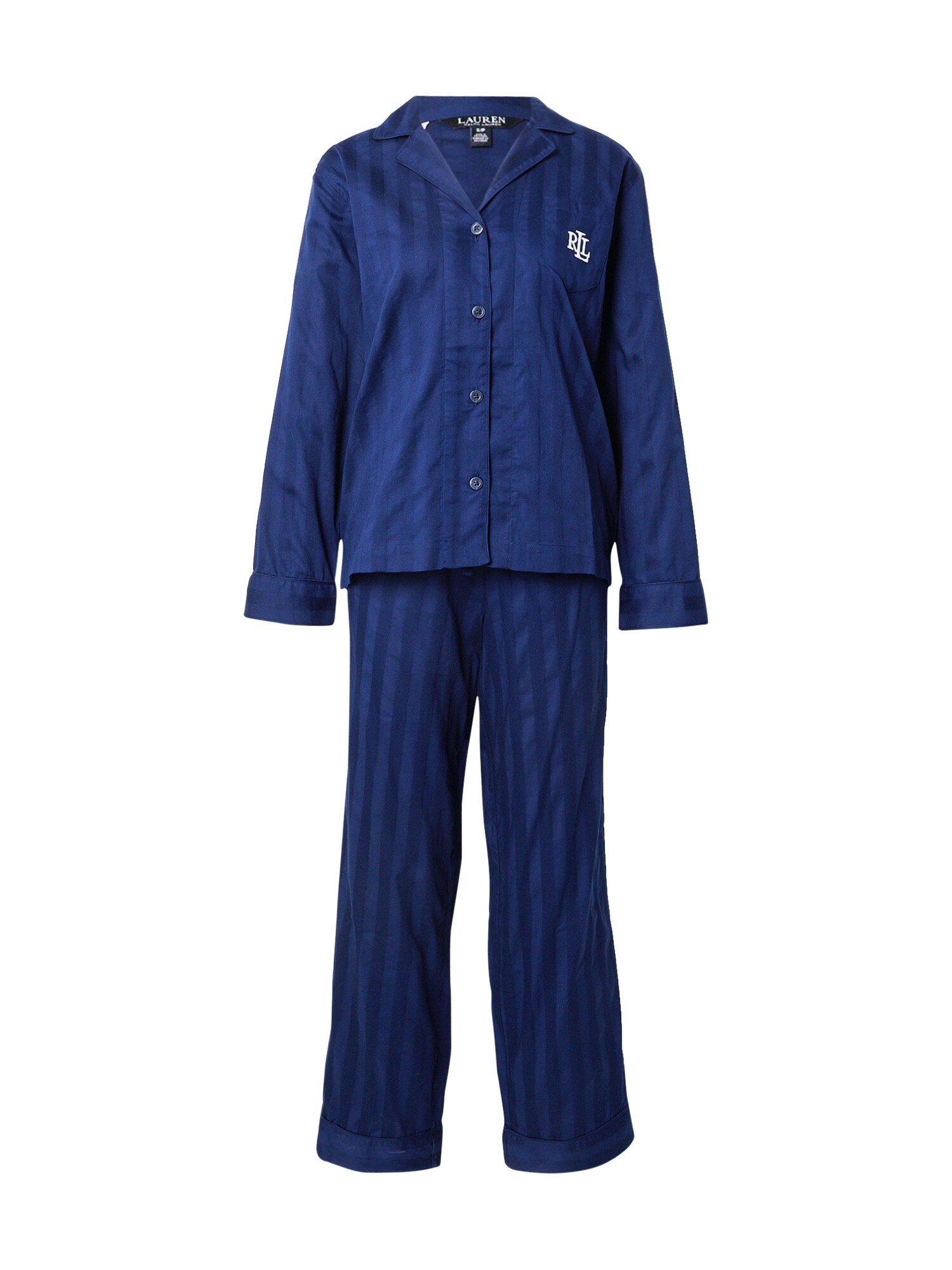 Lauren Ralph Lauren Pijama  albastru / albastru închis / alb