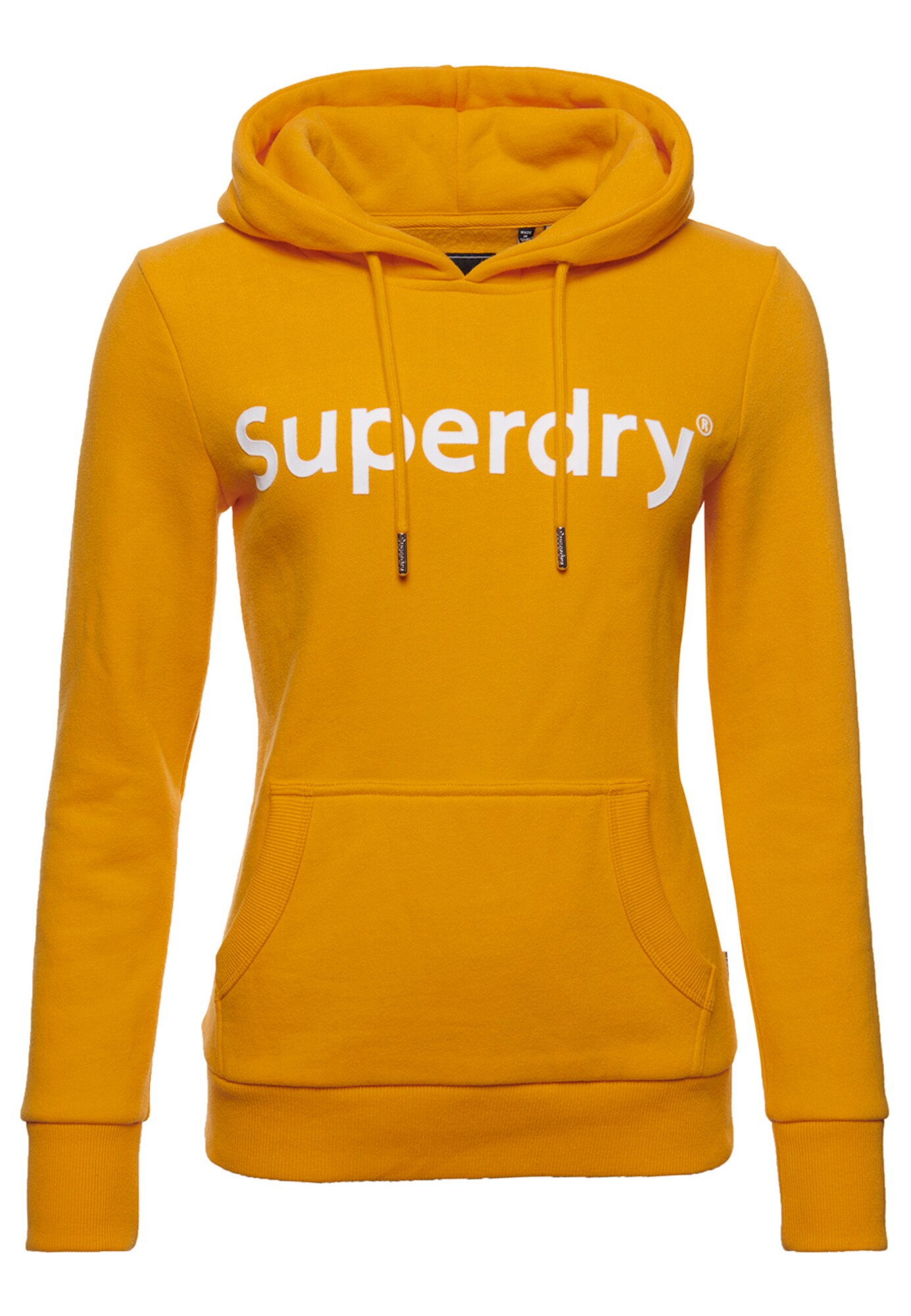 Superdry Megztinis be užsegimo 'Registered Flock'  balta / geltona