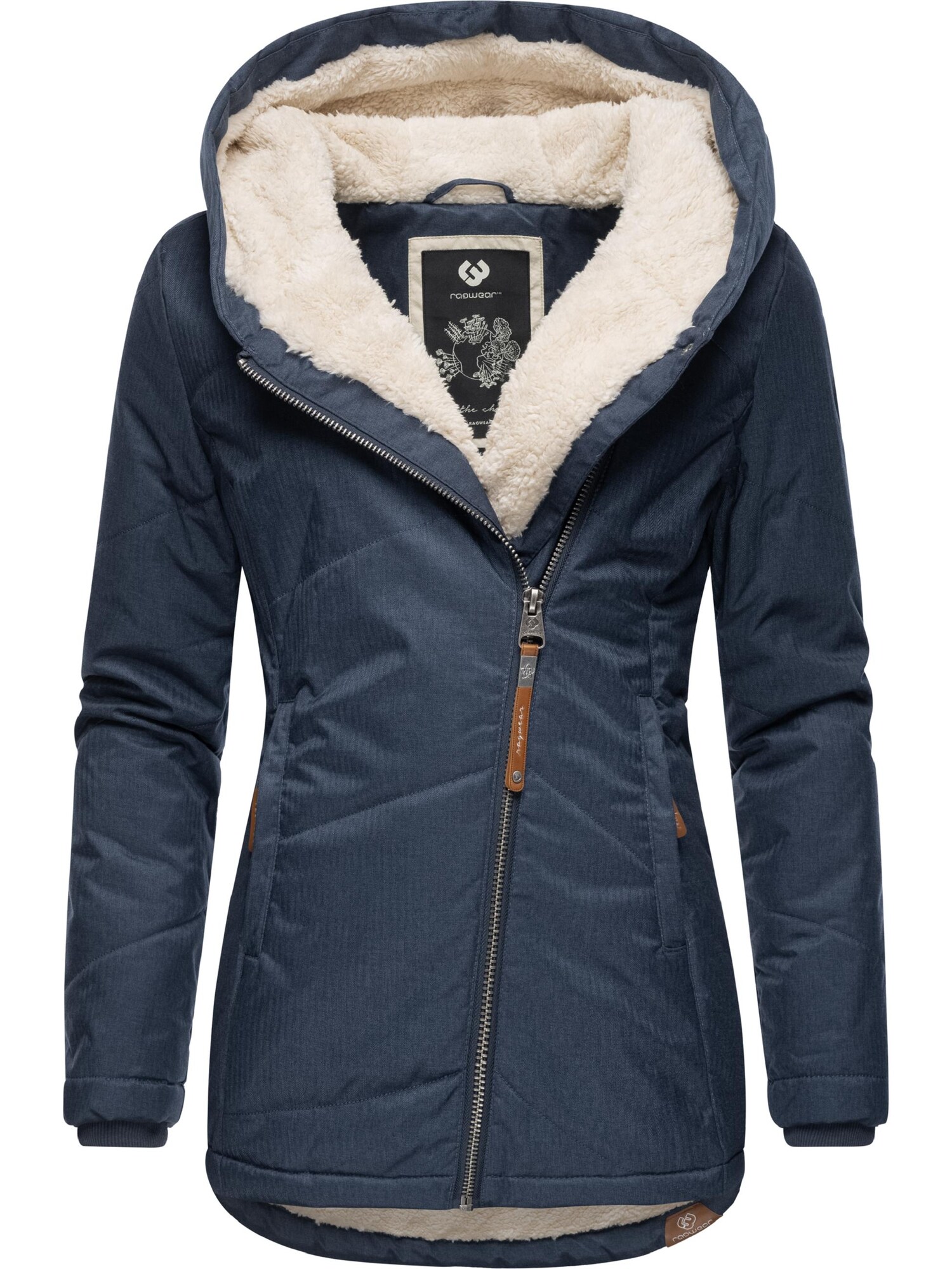 Ragwear Téli dzseki 'Gordon'  ekrü / tengerészkék termék 2. képe
