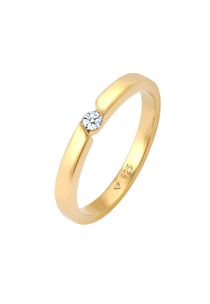 Elli DIAMONDS Ring Diamant Damen Größe 56 gold
