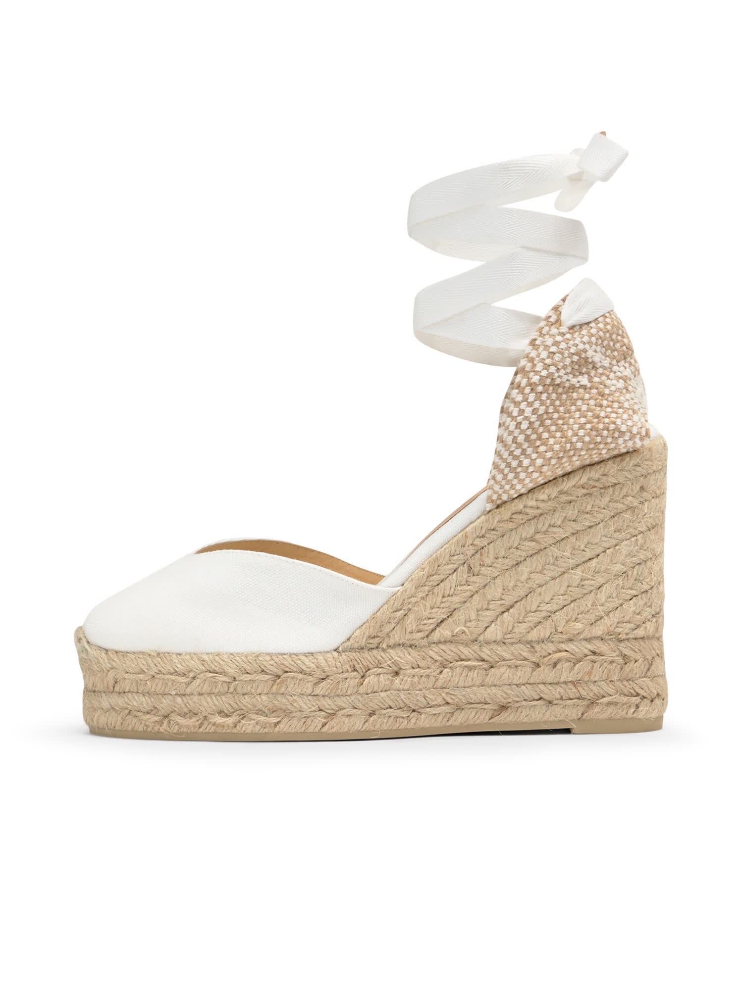 Castañer Espadrilky 'CHIARA'  béžová / biela
