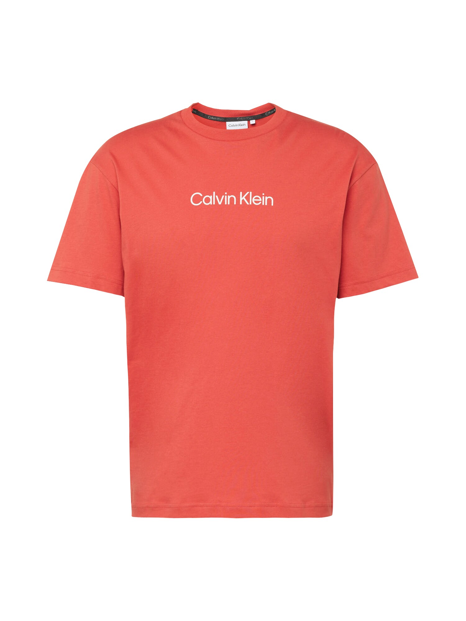 Calvin Klein Marškinėliai 'HERO' šviesiai raudona / balta