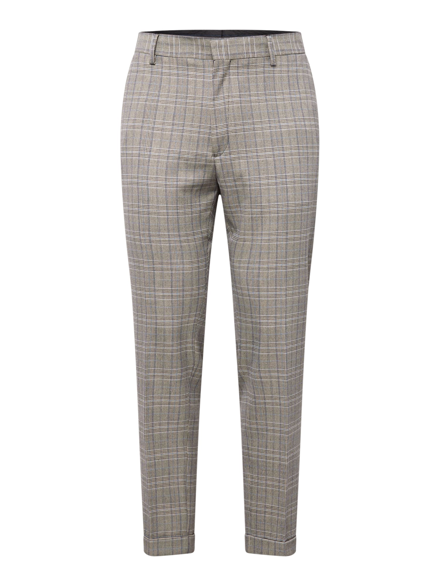 BURTON MENSWEAR LONDON Nohavice s pukmi  modrá / žltá / sivá