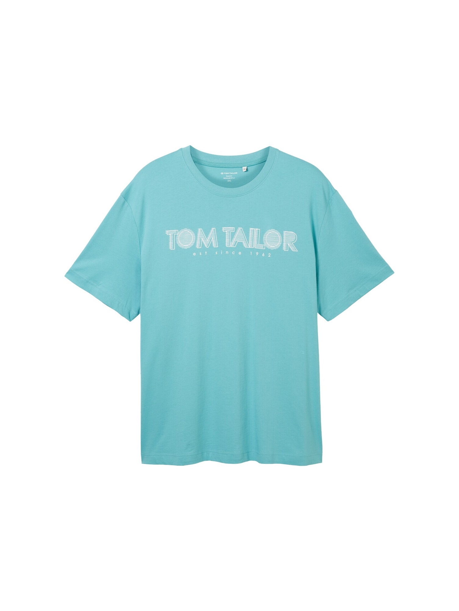 TOM TAILOR Men + Tričko  tyrkysová / biela