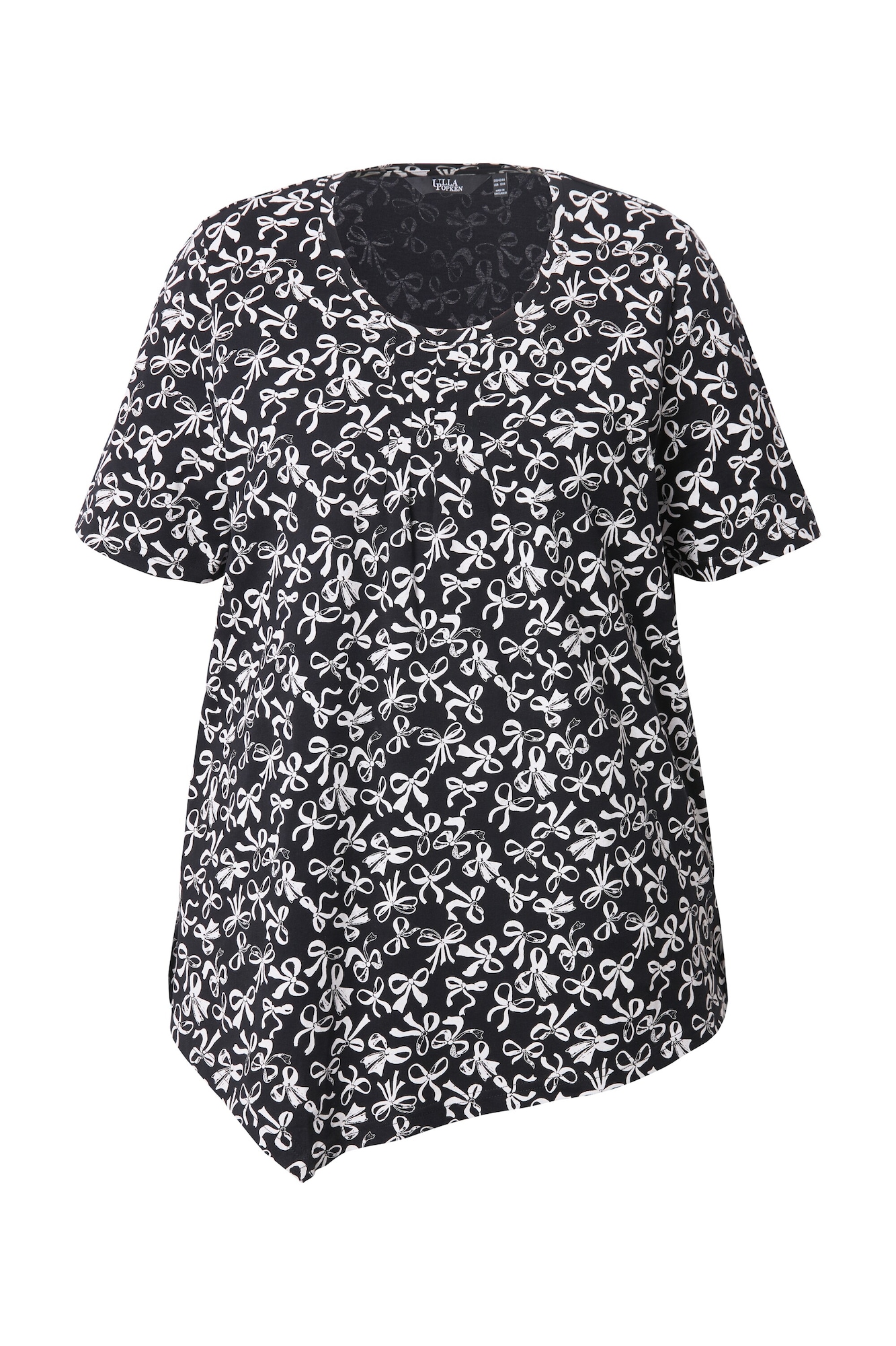 Ulla Popken Tricou  negru / alb
