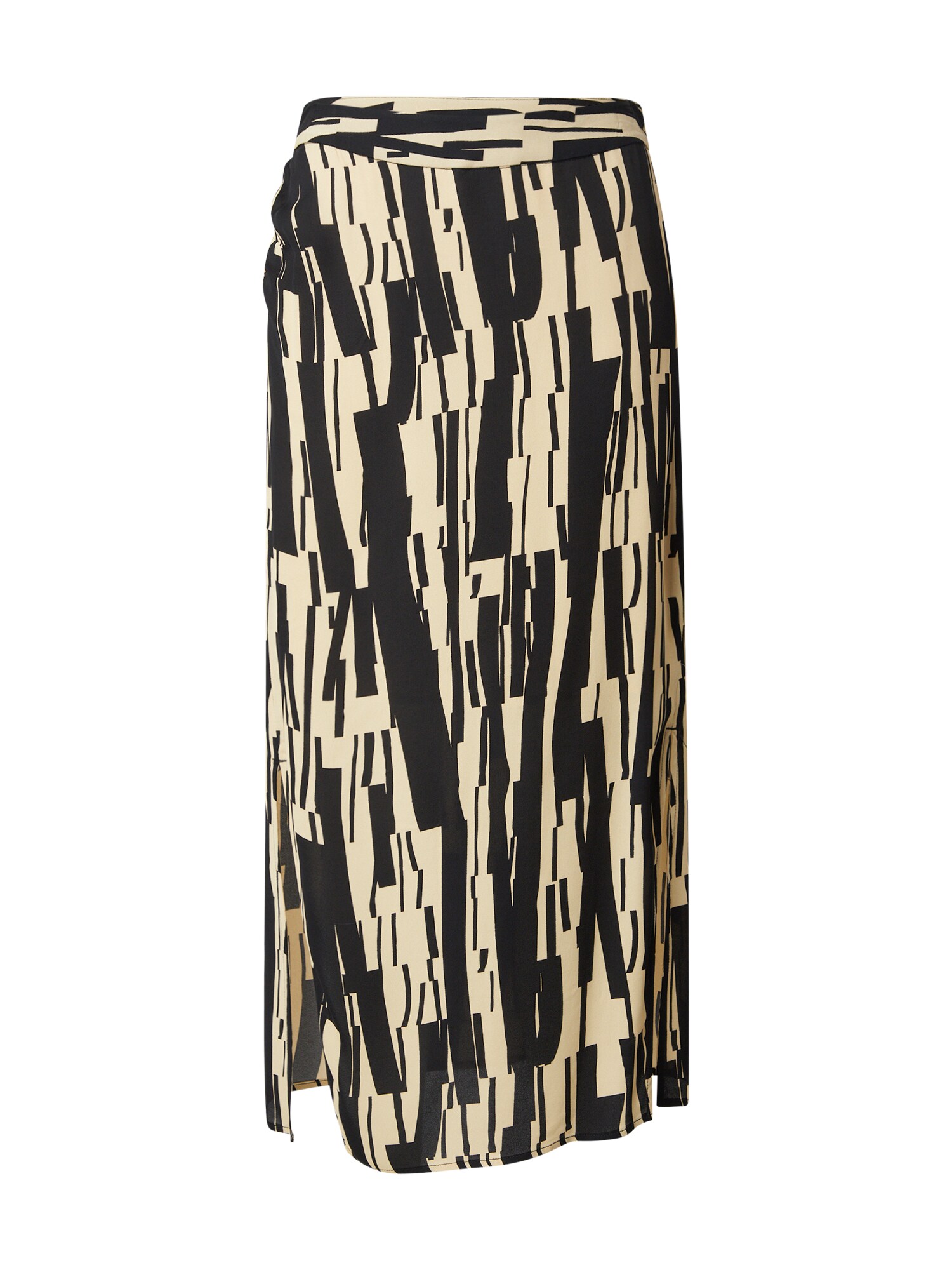 DKNY Fustă  crem / negru