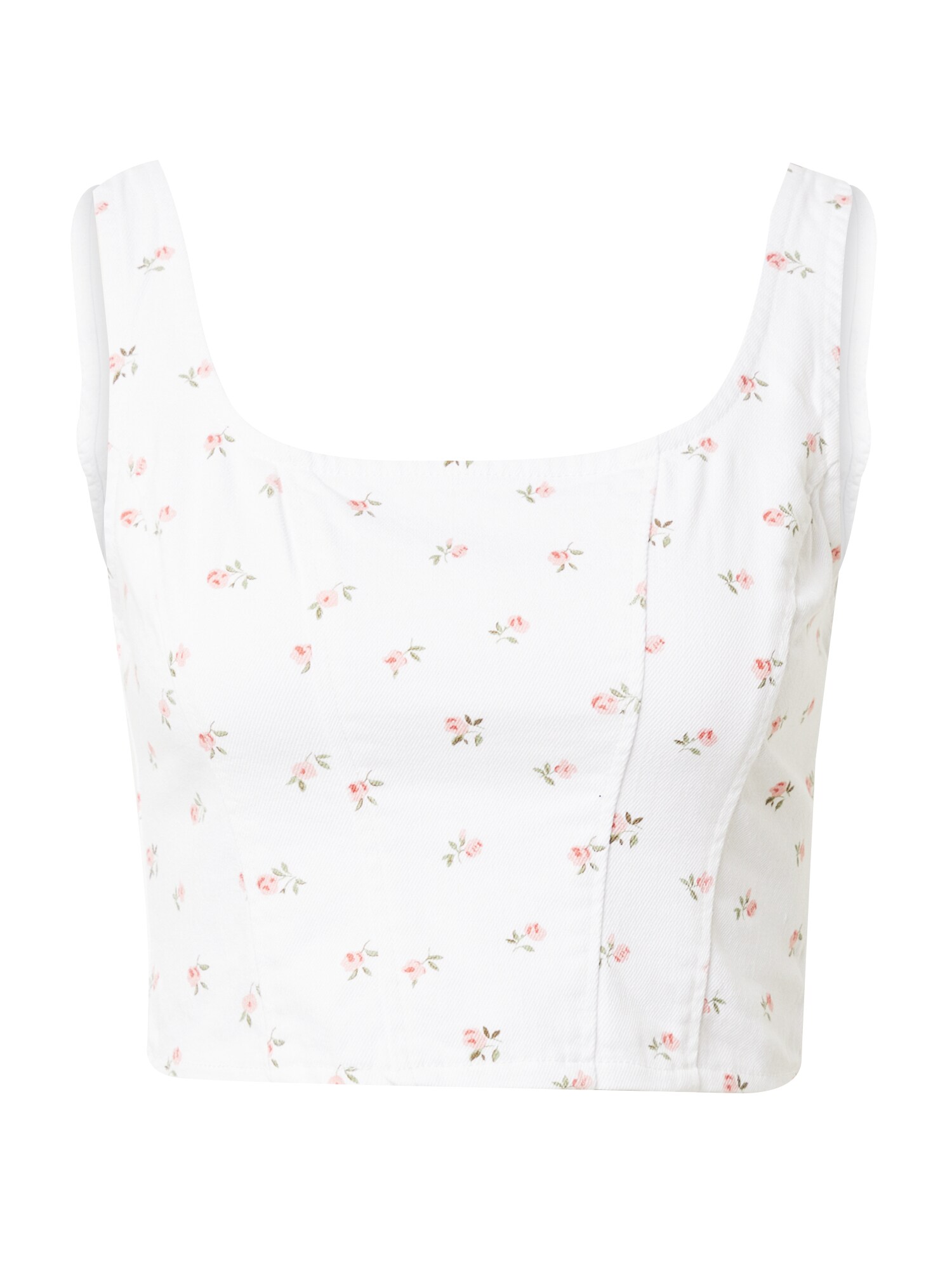 LTB Top 'PEARLIE'  tmavozelená / ružová / biela