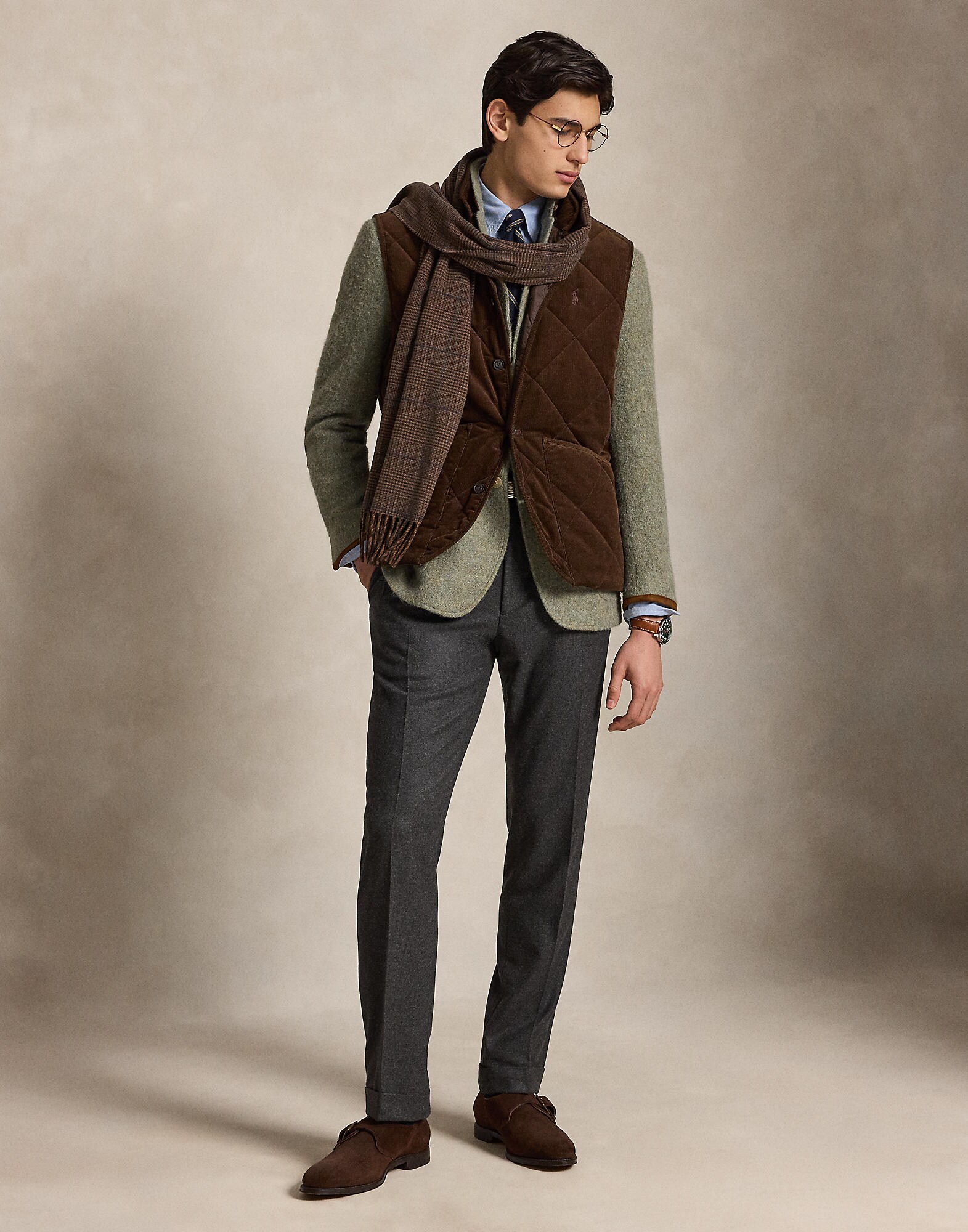 Polo Ralph Lauren Chaleco  chocolate – imagen 4