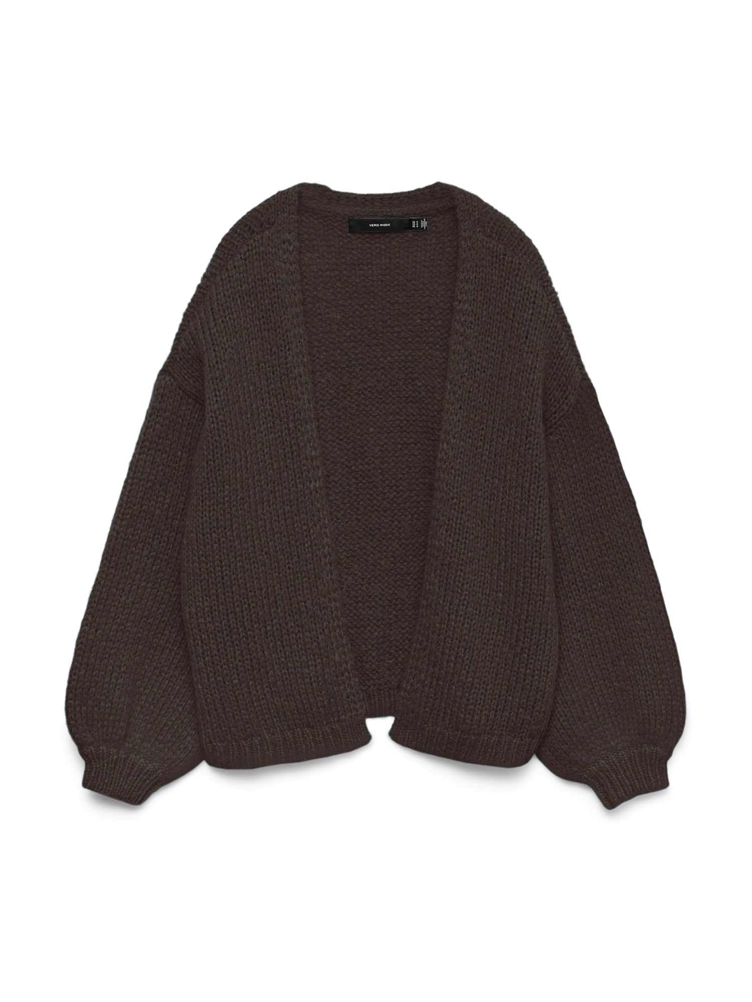 VERO MODA Geacă tricotată VMMAYBE maro închis
