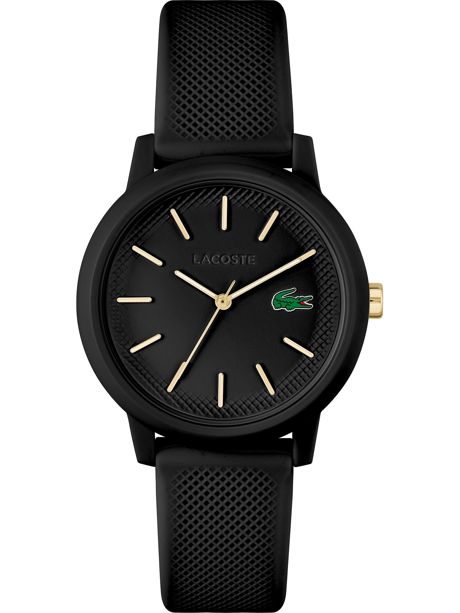 LACOSTE Analógové hodinky  zlatá / zelená / čierna