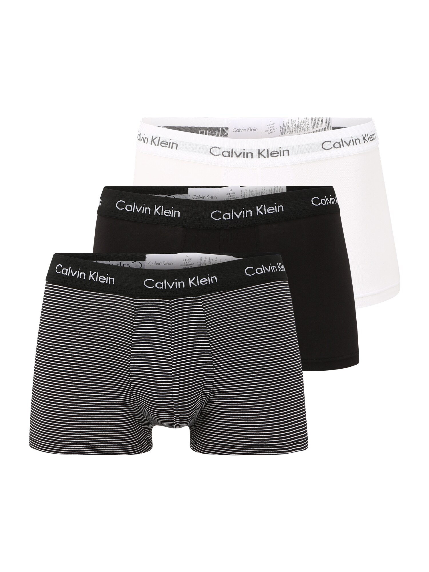 Calvin Klein Underwear Boxer trumpikės  juoda / balta