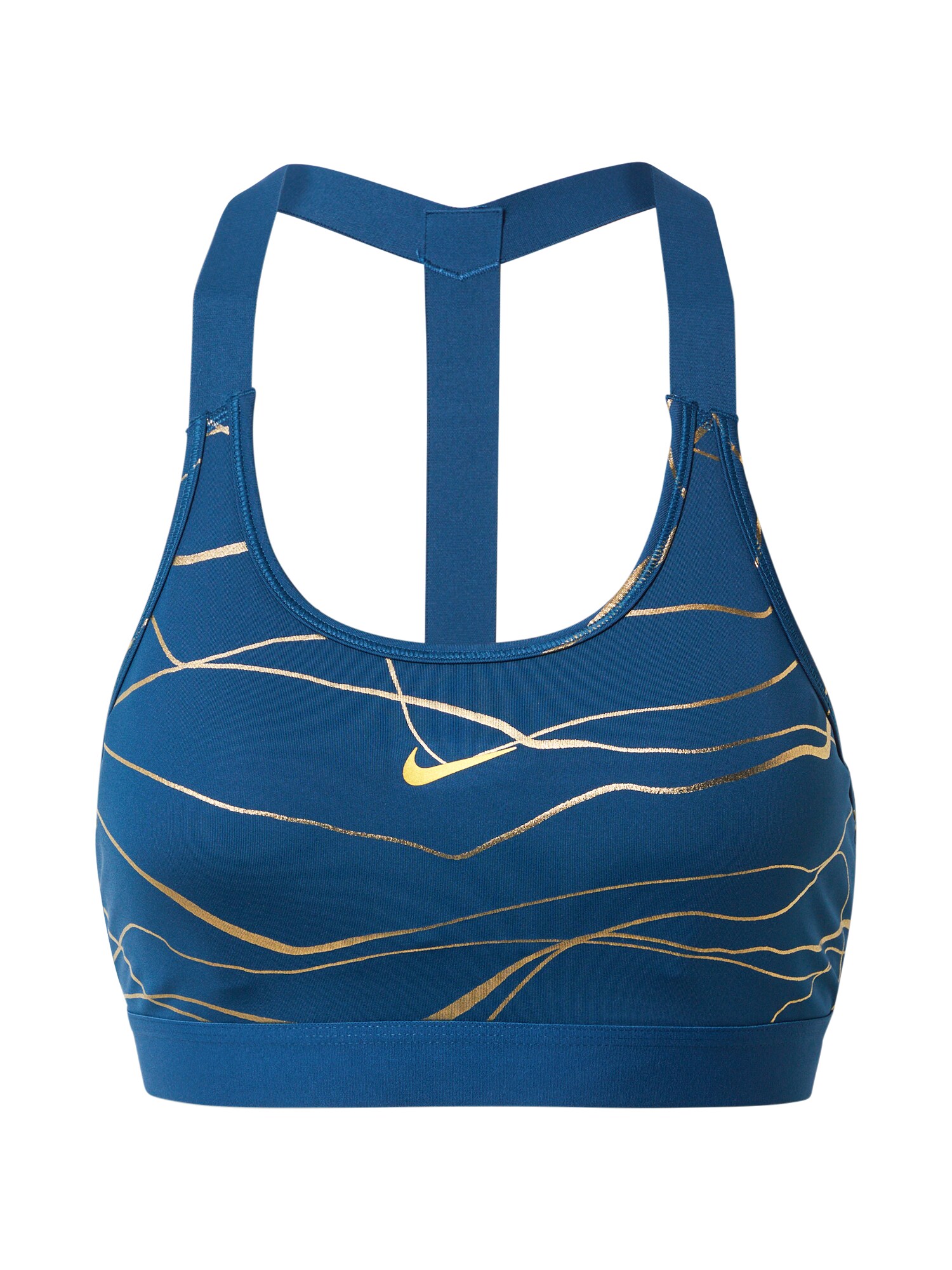 NIKE Sportinė liemenėlė  auksas / sodri mėlyna („karališka“)