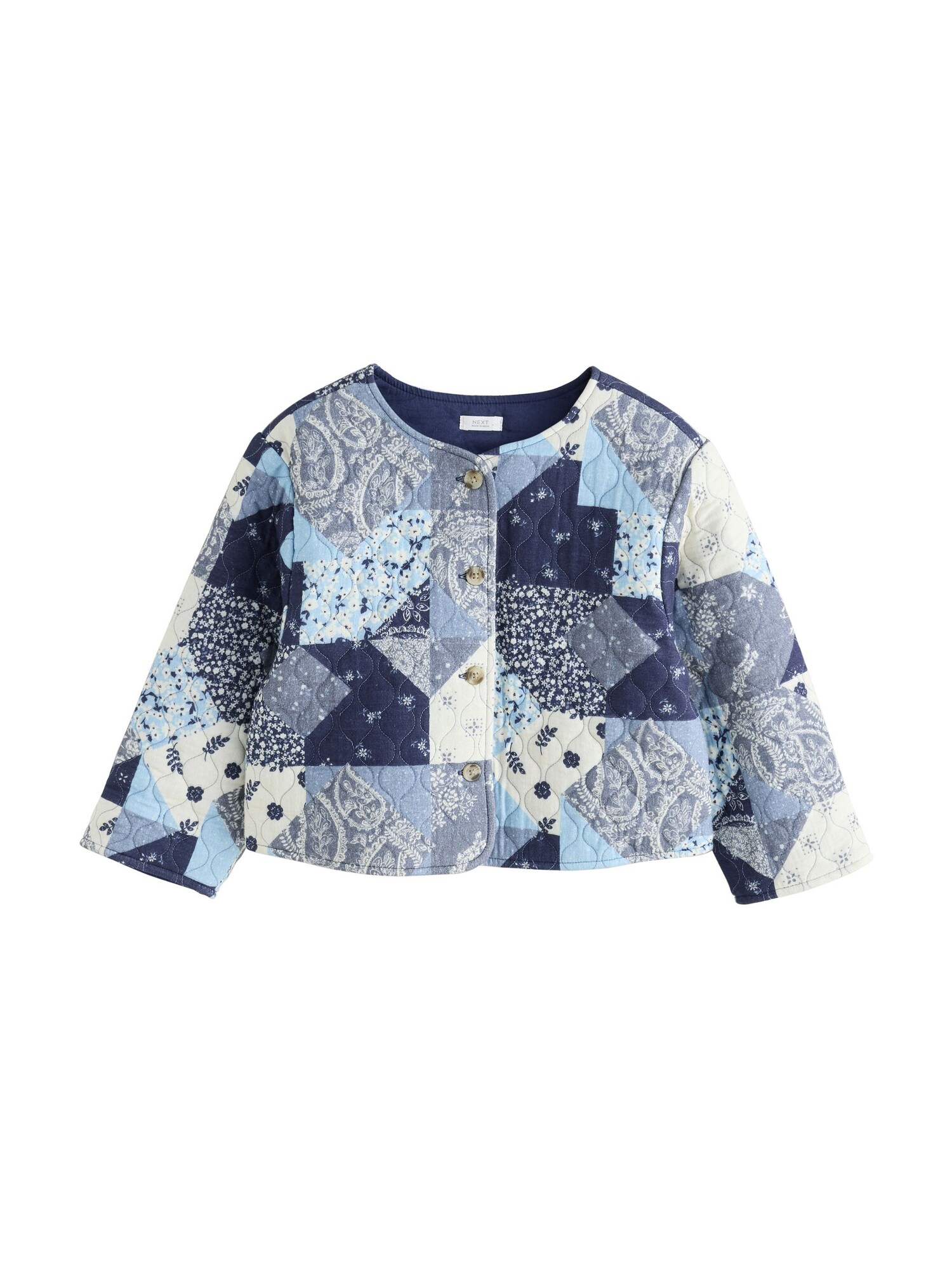 Next Geacă de primăvară-toamnă  albastru porumbel / albastru deschis / albastru închis / alb