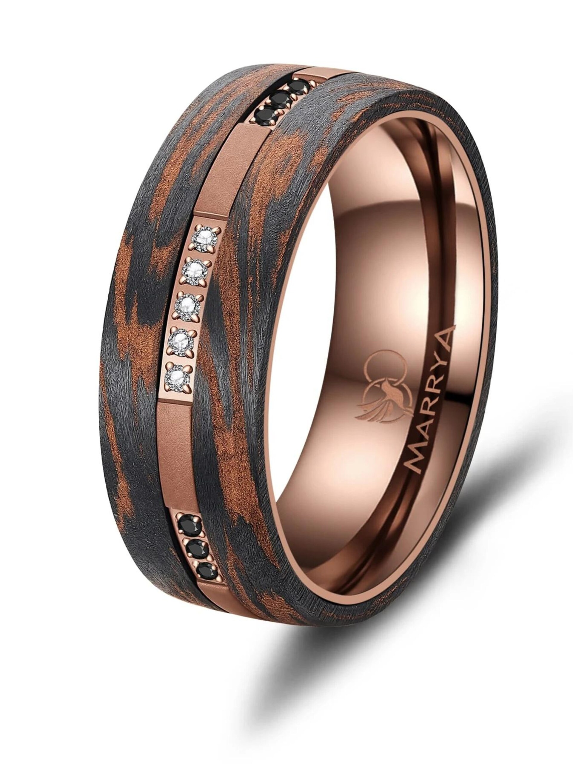 MARRYA Ring 'MARRYA Ehering CB-08 Carbon-Bronze' dam