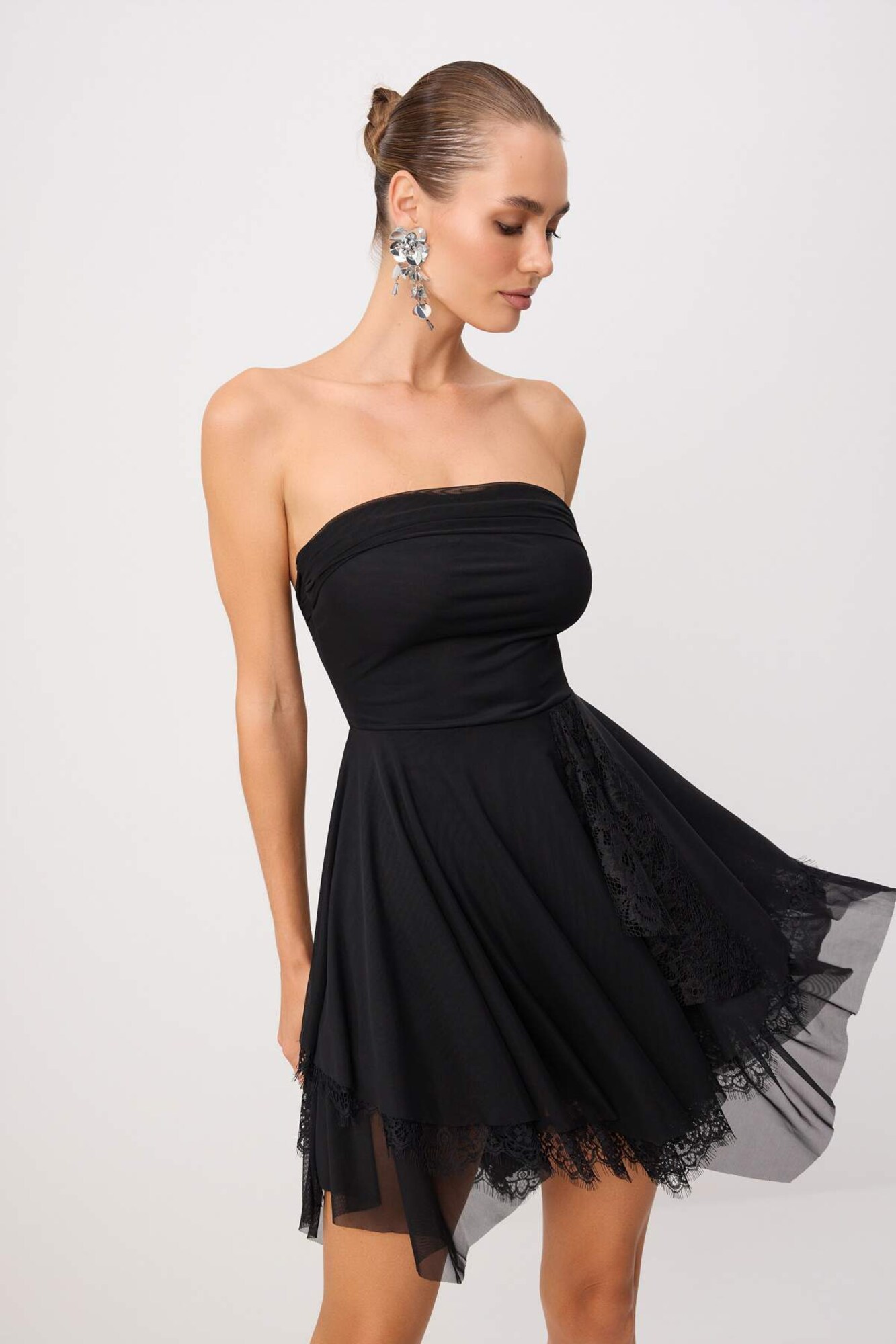 Trendyol Rochie de cocktail negru