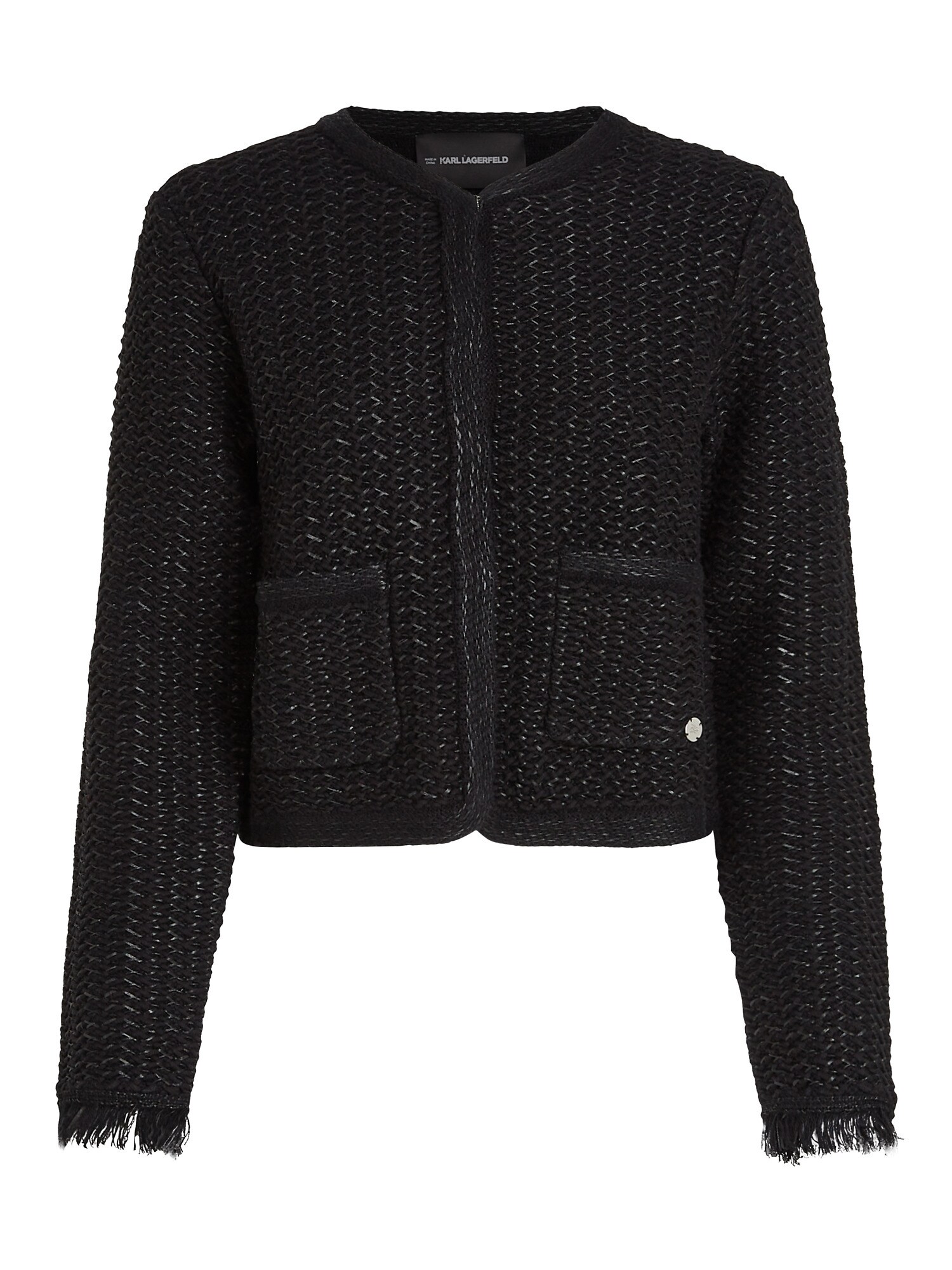 Karl Lagerfeld Geacă tricotată  negru