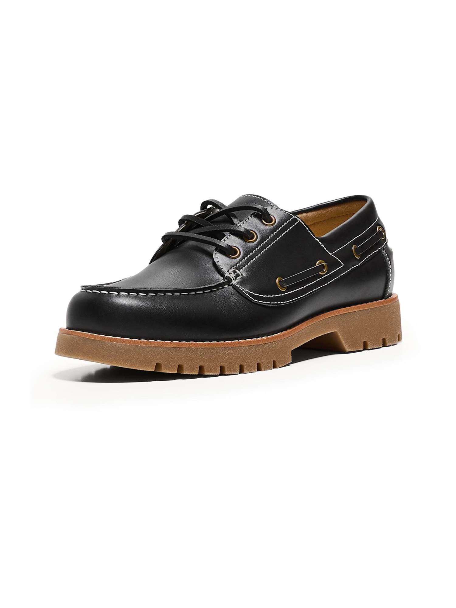 Bershka Mocasini  negru