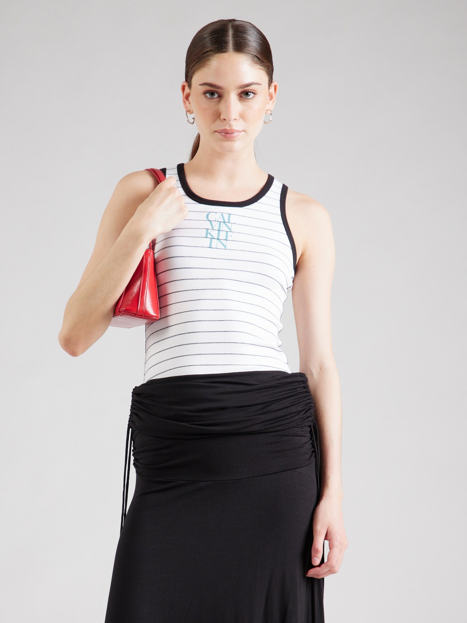 Calvin Klein Jeans Top  vízszín / ciánkék / fekete / fehér termék 2. képe