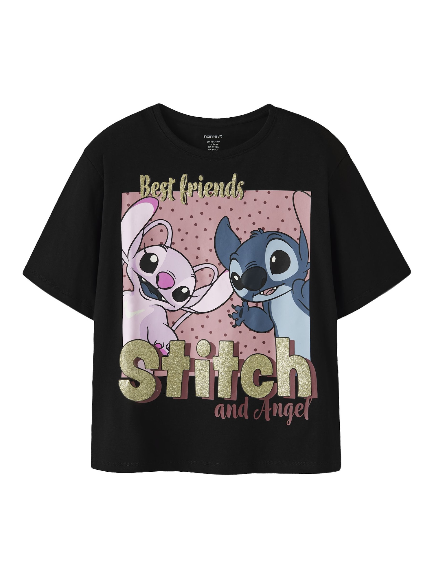 NAME IT Tricou NKFADARA STITCH albastru / auriu / roz / negru