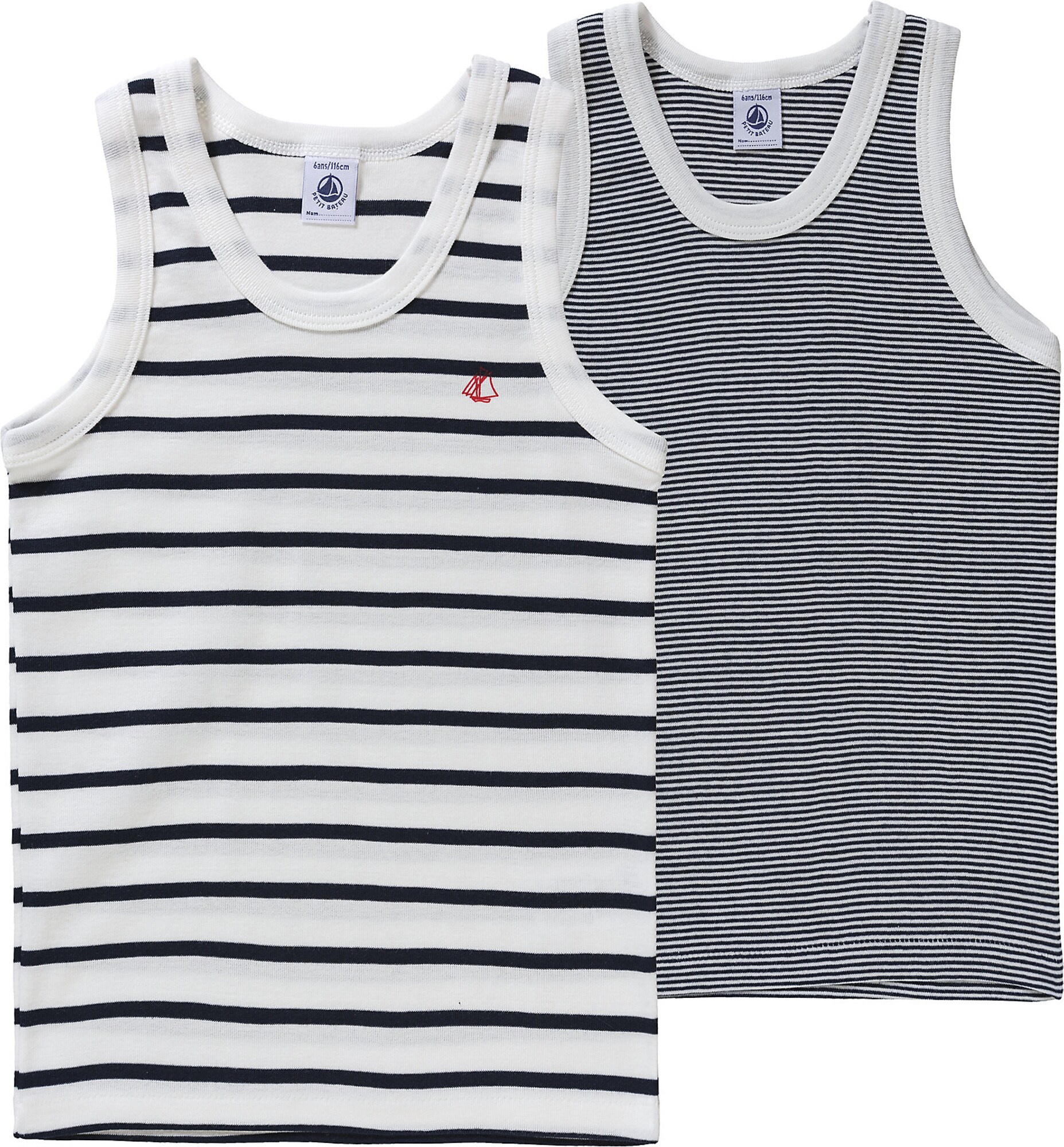 PETIT BATEAU Trikó és alsó póló  éjkék / piros / fehér akciós termékkép 1