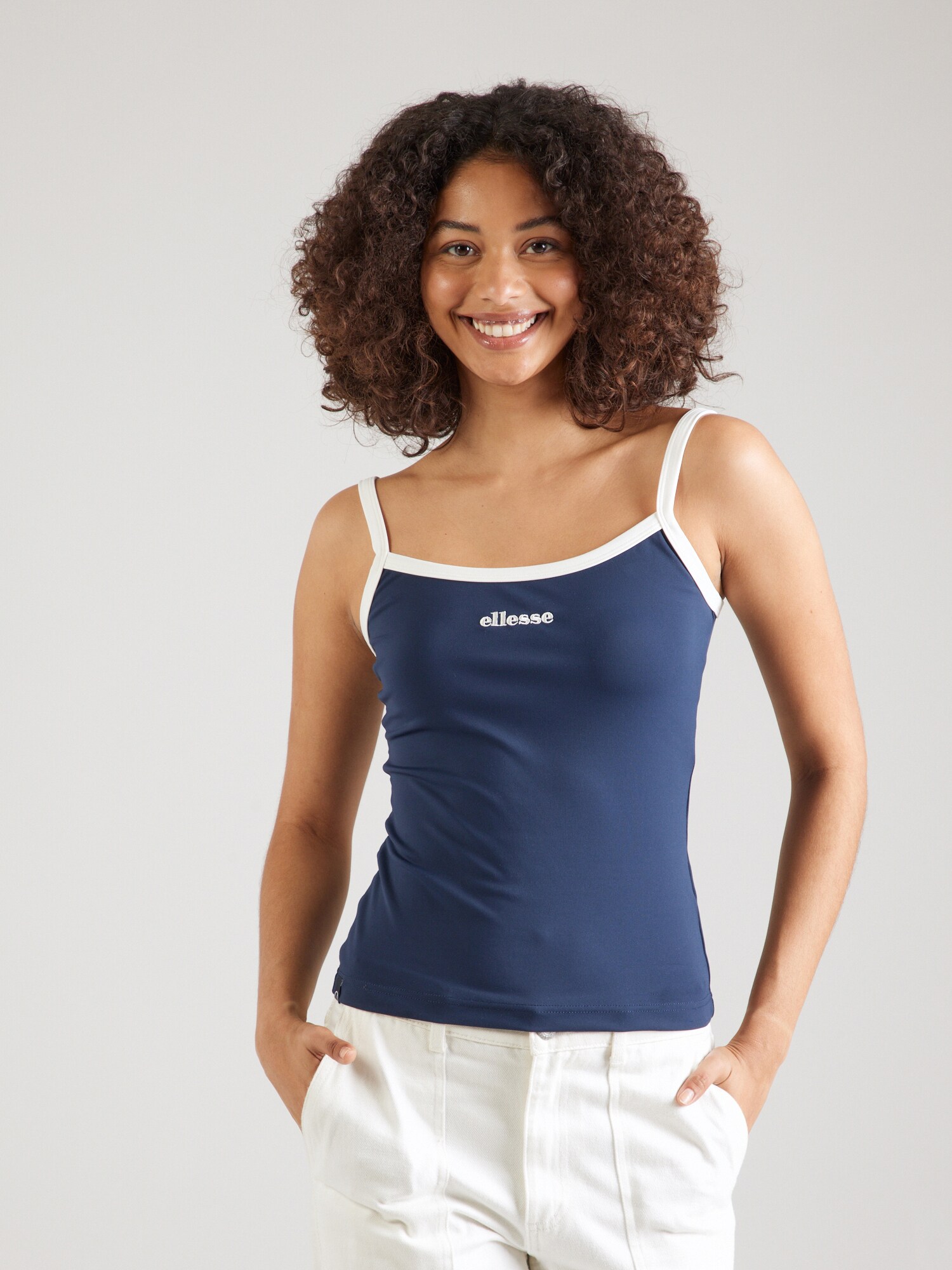 ELLESSE Top 'Dolce Vest'  tengerészkék / fehér termék 2. képe