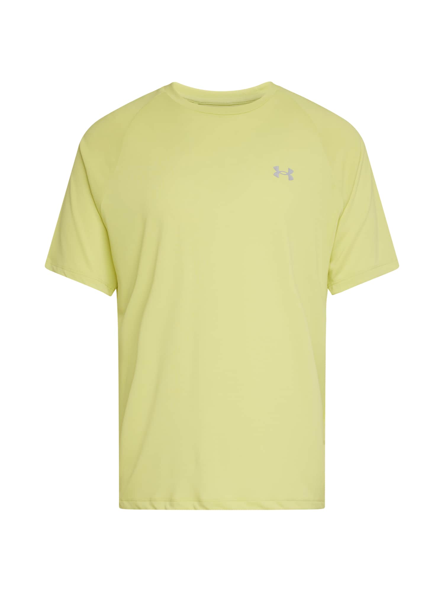 UNDER ARMOUR Функционална тениска 'Tech'  пастелно жълто / сиво