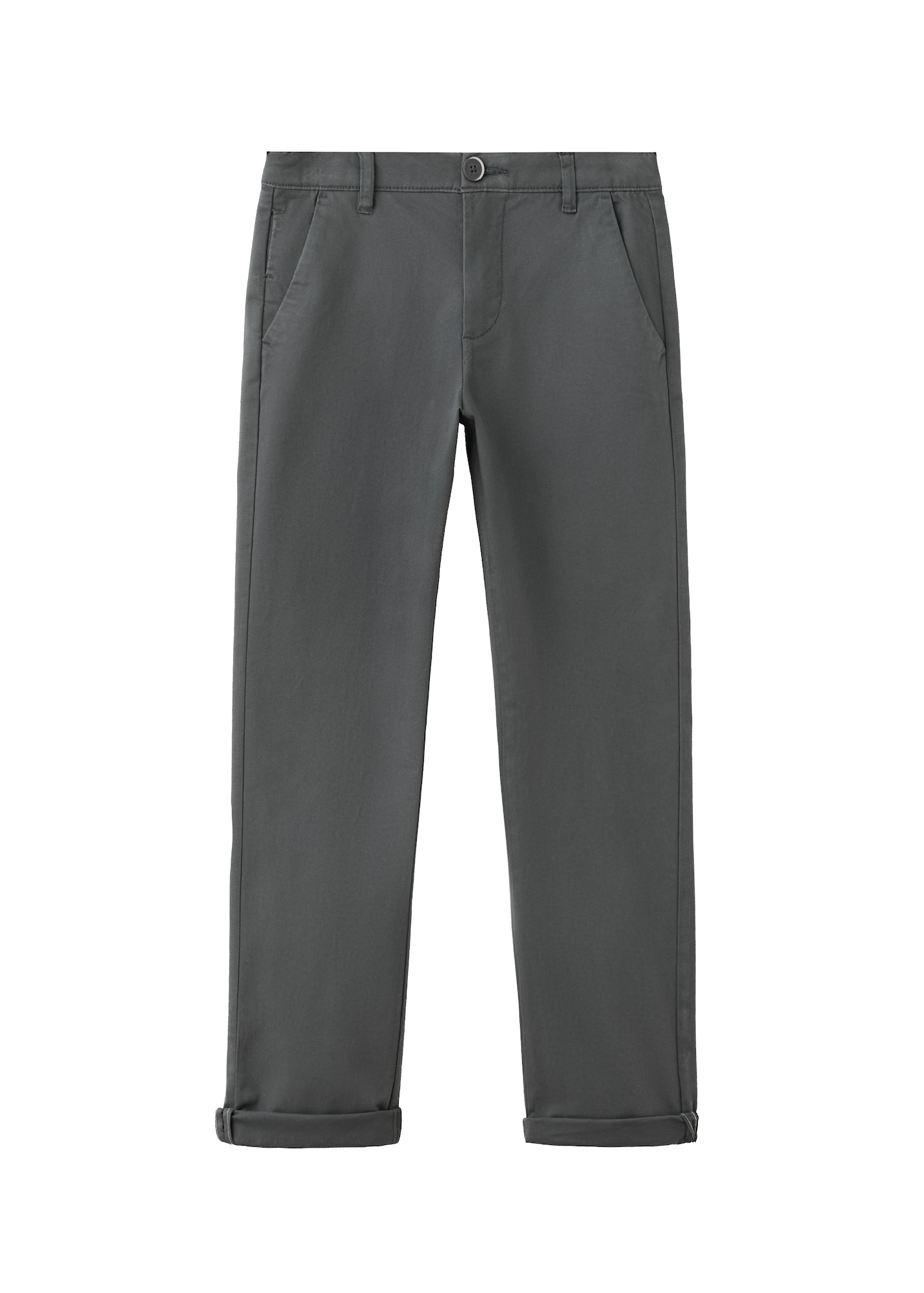 MANGO KIDS Pantaloni RPICCOLO gri închis