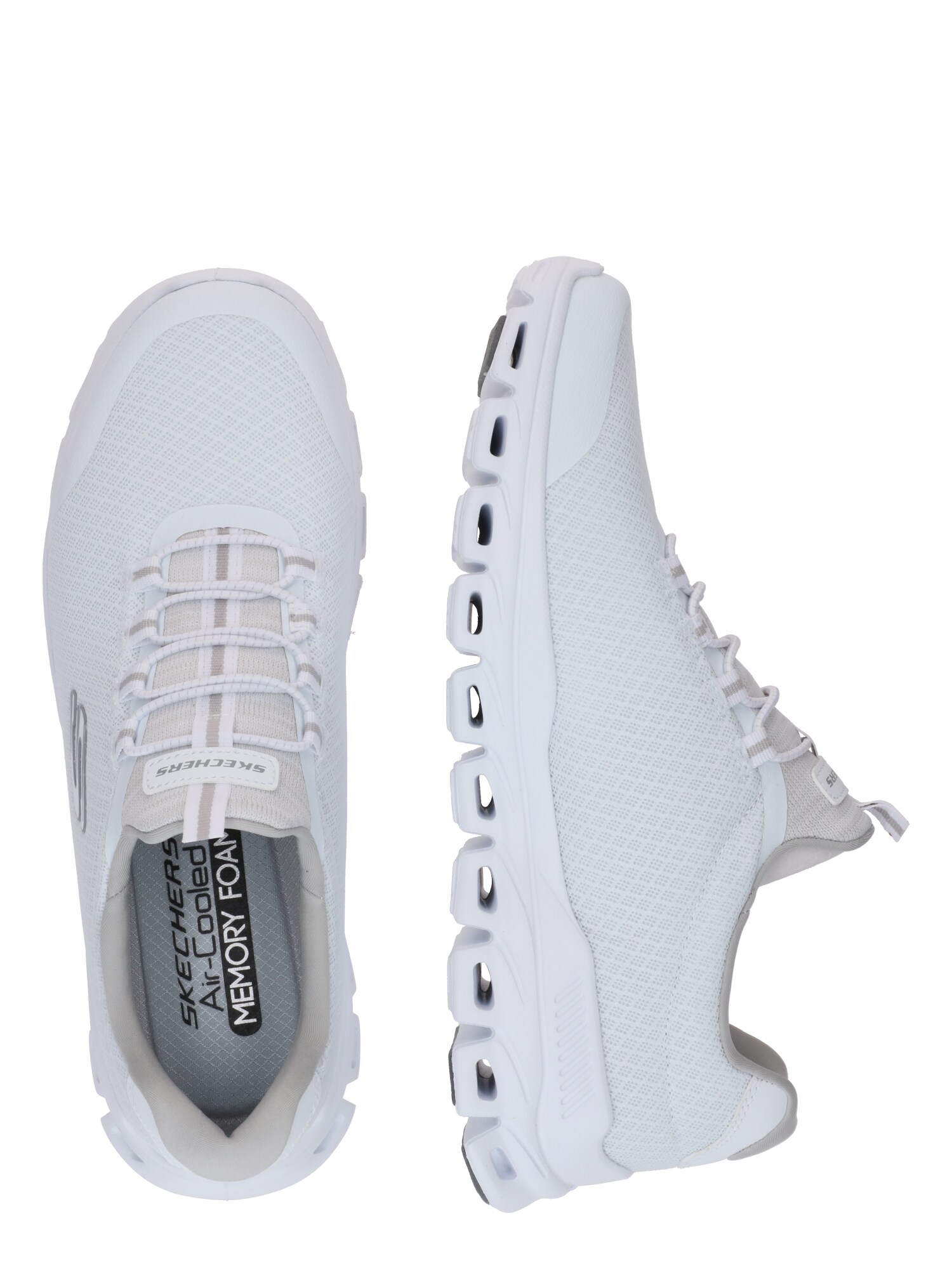 SKECHERS Belebújós cipők 'Glide-Step'  szürke / fehér termék 2. képe