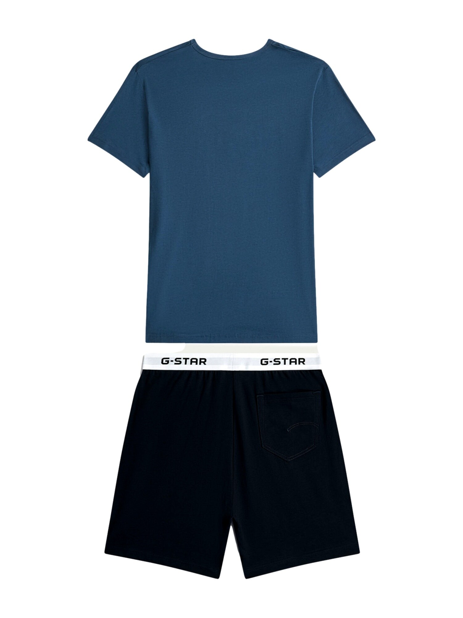 G-STAR Pijama corto 'Slate'  azul / negro