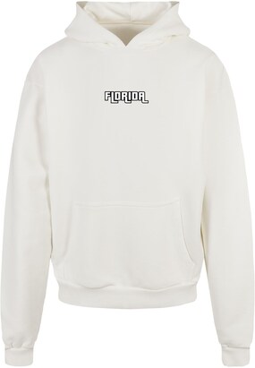 Merchcode Sweatshirt ‘Grand Miami’ Bruin / Poederroze / Watermeloen rood / Wit