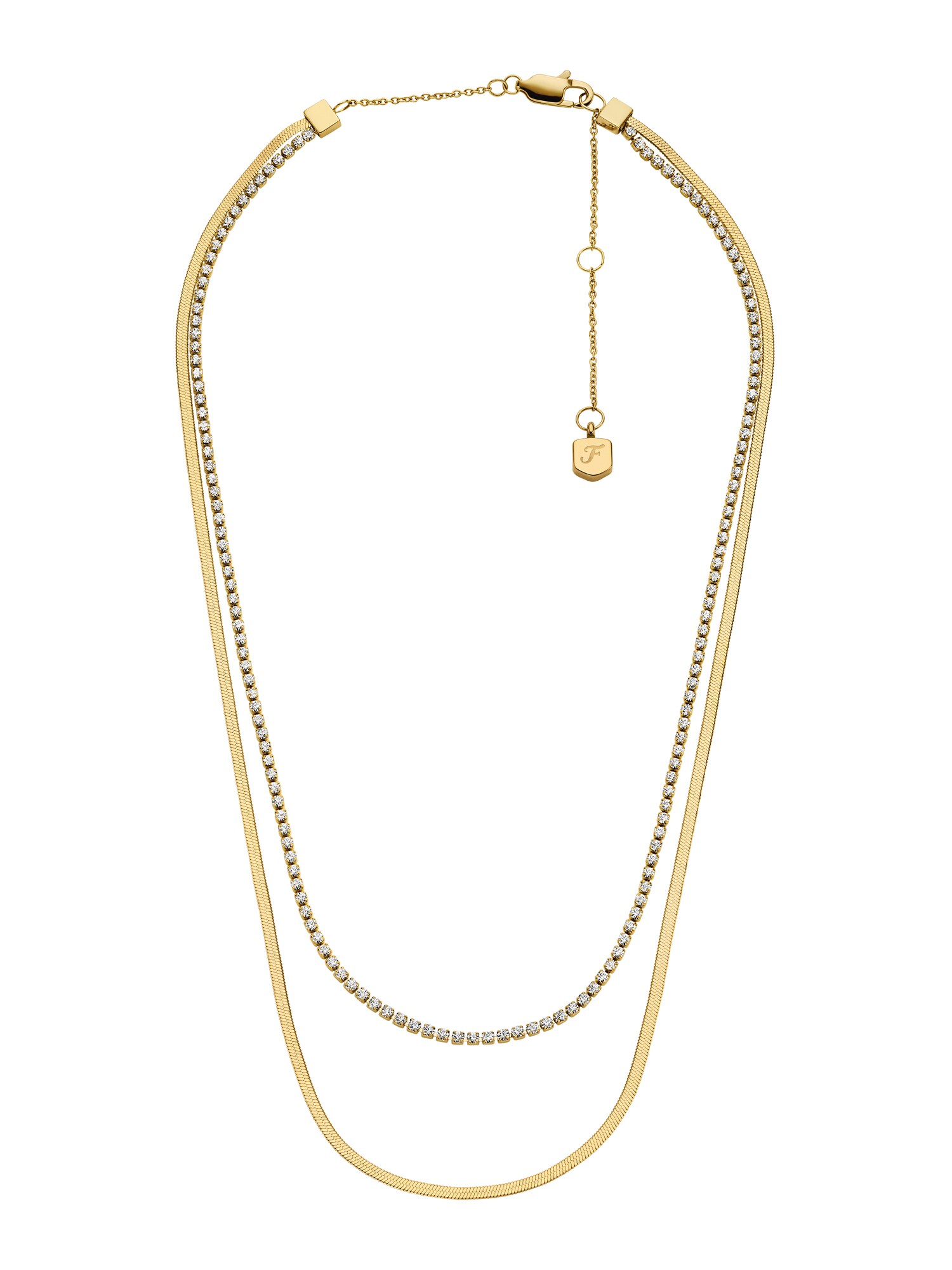 FOSSIL Lanțuri Ellis  auriu / transparent