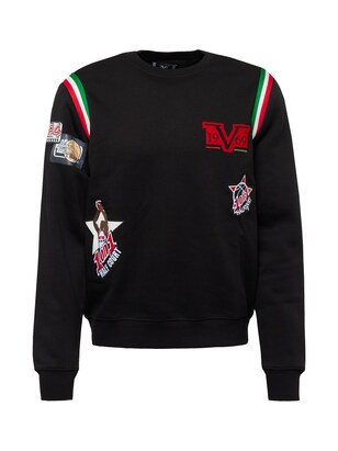 19V69 ITALIA Sweatshirt ‘Bruno’ Groen / Rood / Zwart / Wit