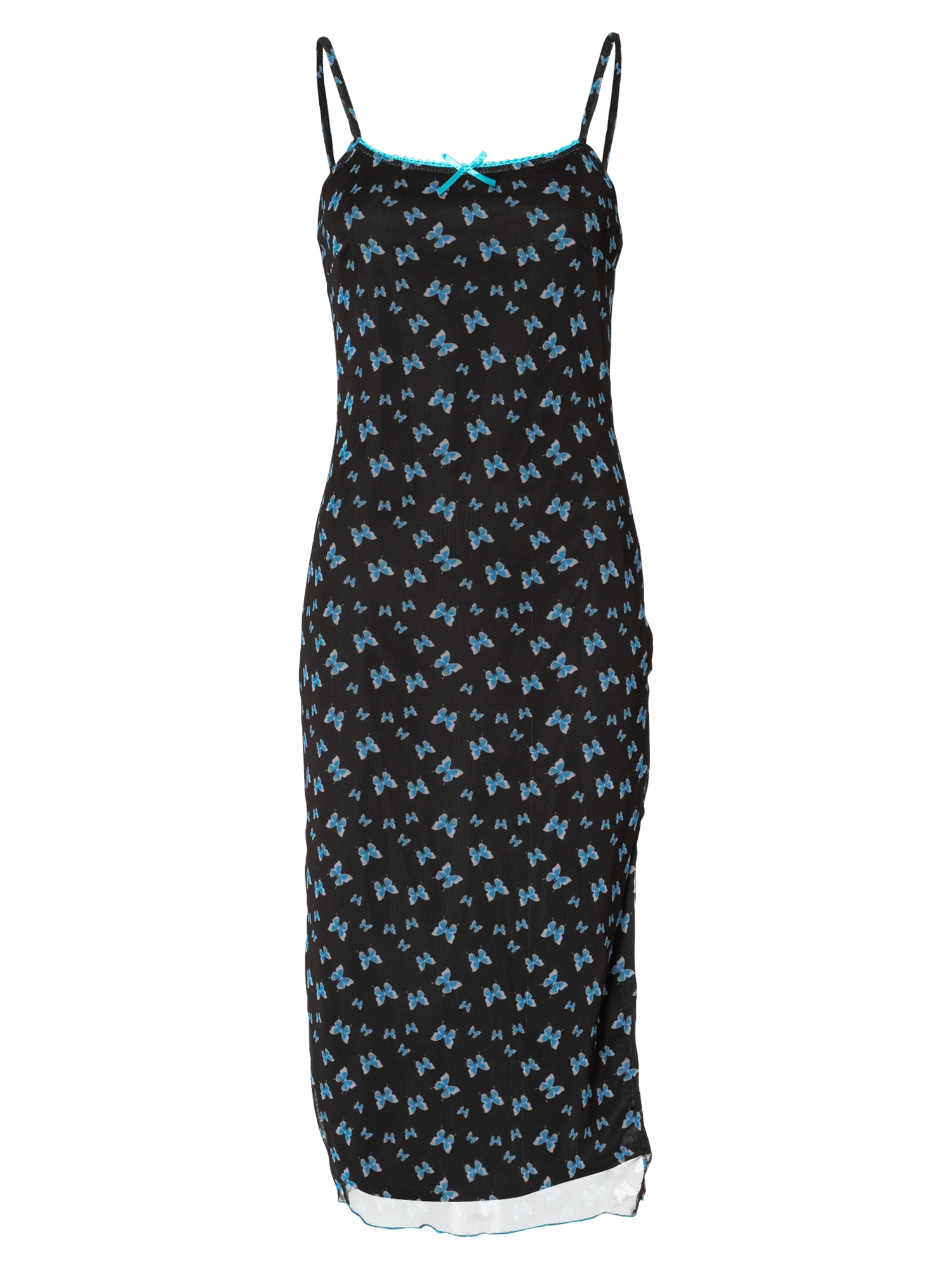 Vintage Supply Suknelė šviesiai mėlyna / juoda