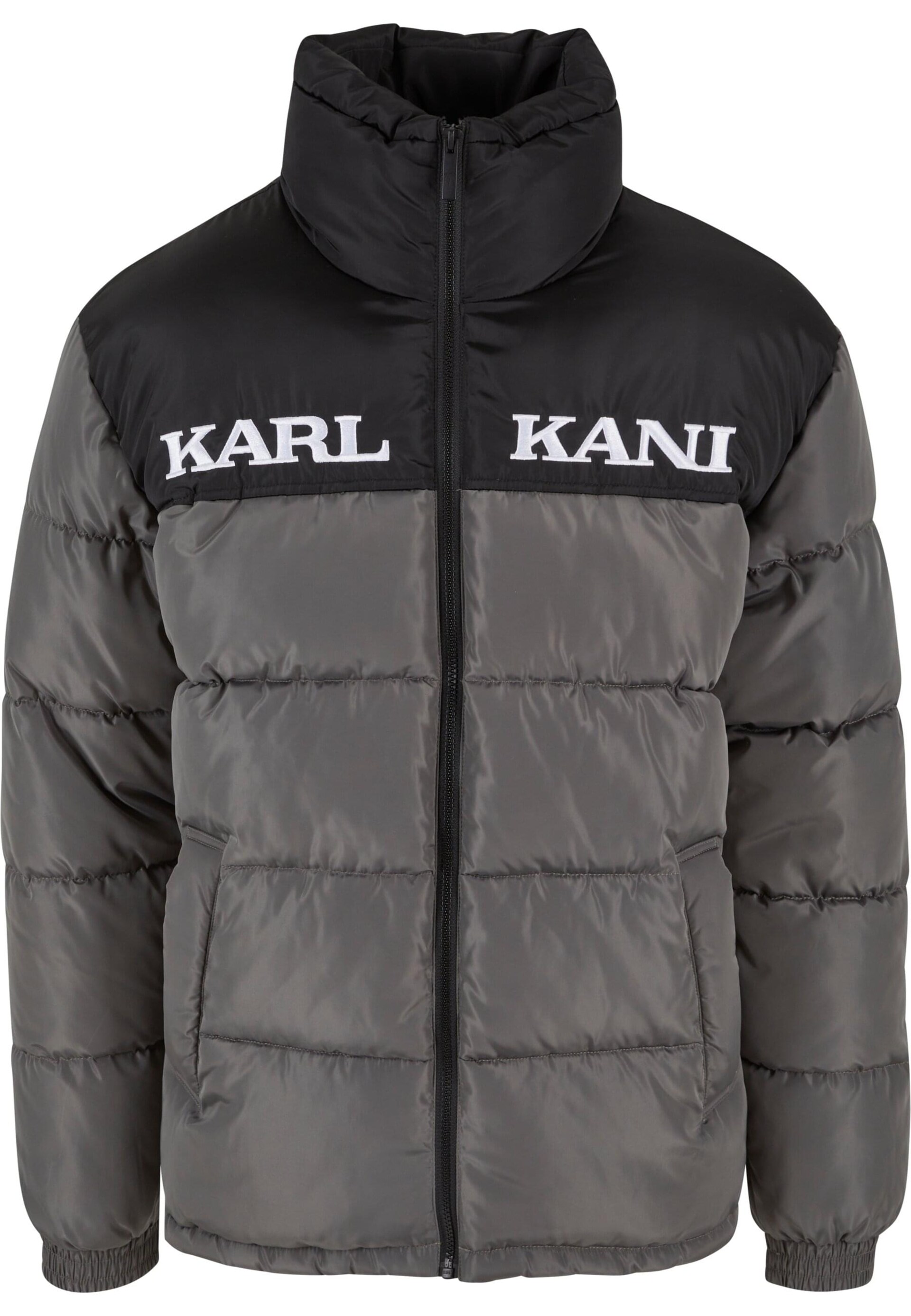 Karl Kani Vinterjacka 'Essential' mörkgrå / svart herr