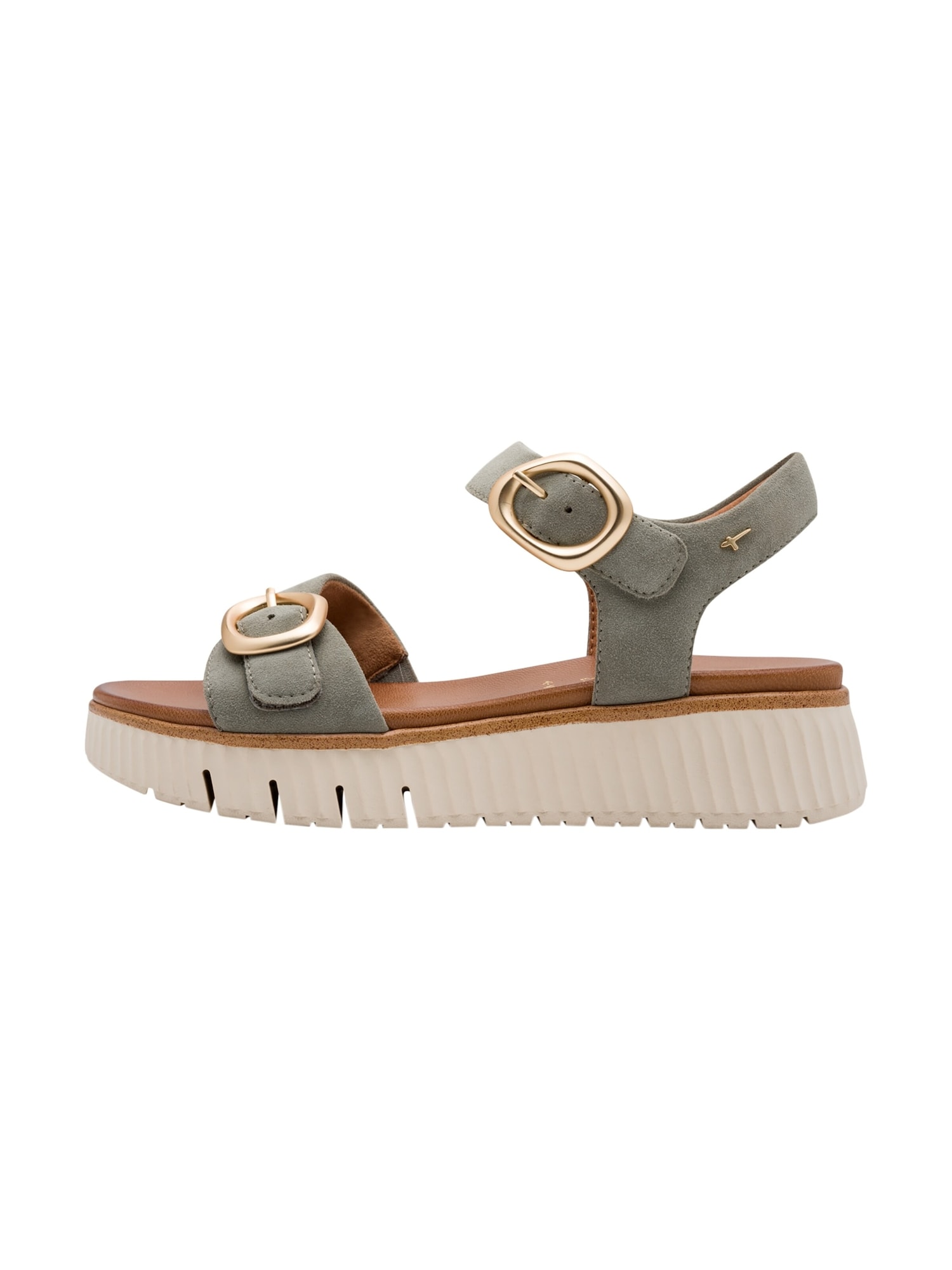 Tamaris Sandale Bequeme Keilabsatz-Sandalen Aus Leder